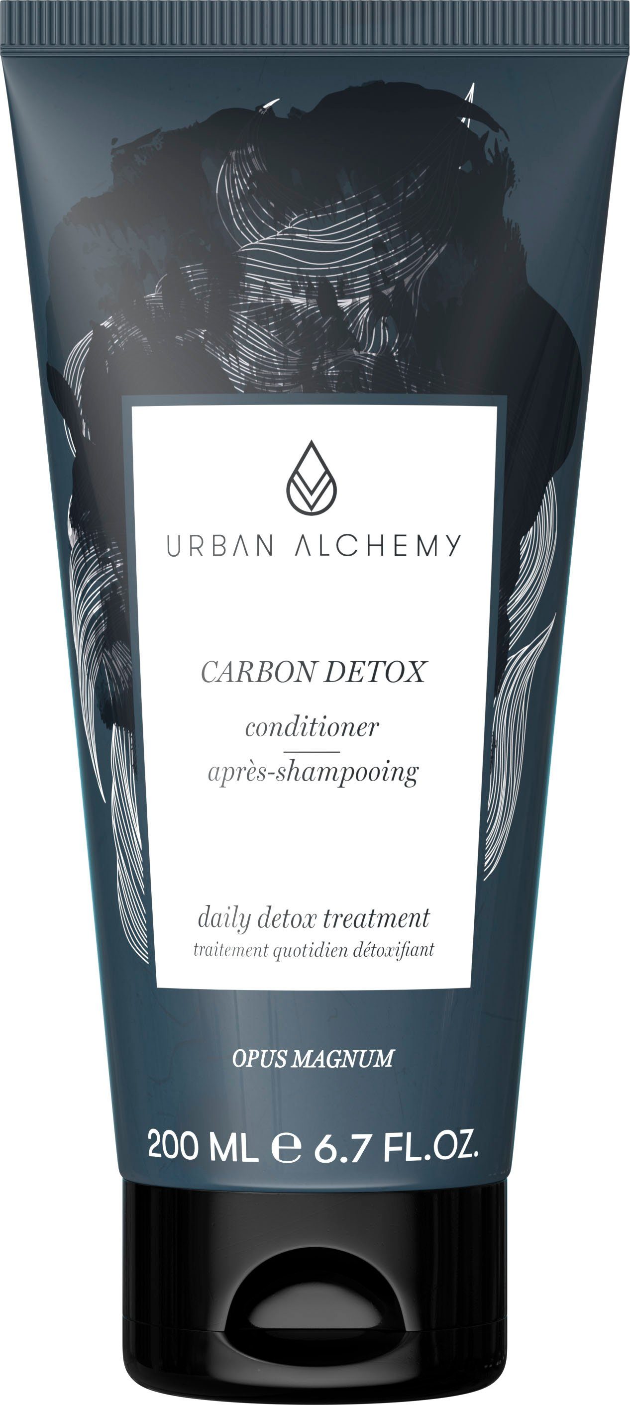 Detox der Haarspülung mit Carbon Idealer dem URBAN täglichen Conditioner, Anwendung Shampoo Abschluss nach Carbon ALCHEMY Detox
