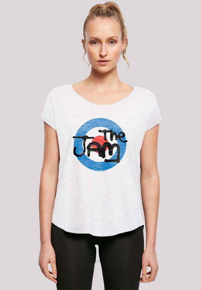 F4NT4STIC T-Shirt The Jam Band Classic Logo Premium Qualität, Hinten extra  lang geschnittenes Damen T-Shirt