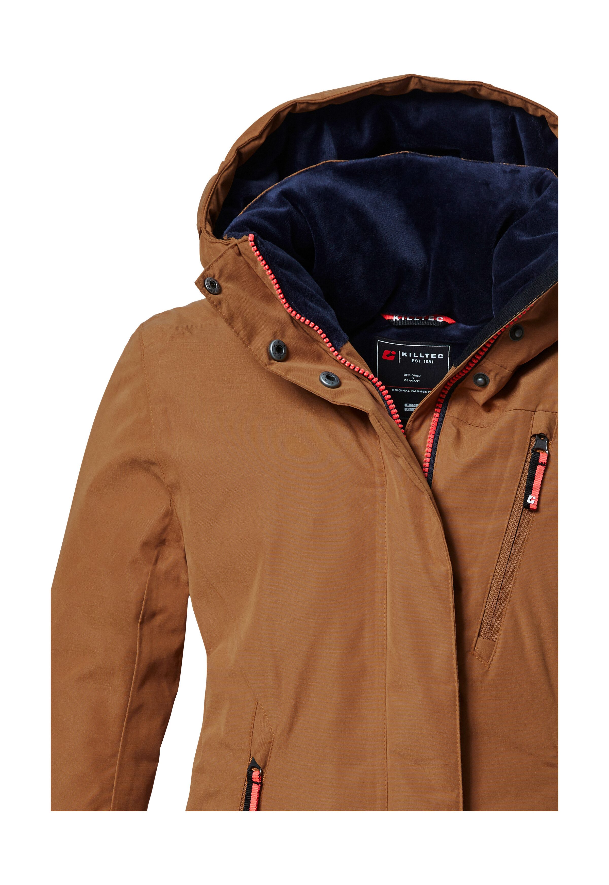 Killtec Funktionsjacke KOW 356 GRLS JCKT Wasserdichte Mädchenjacke mit Kapuze, verstellbare Bündchen