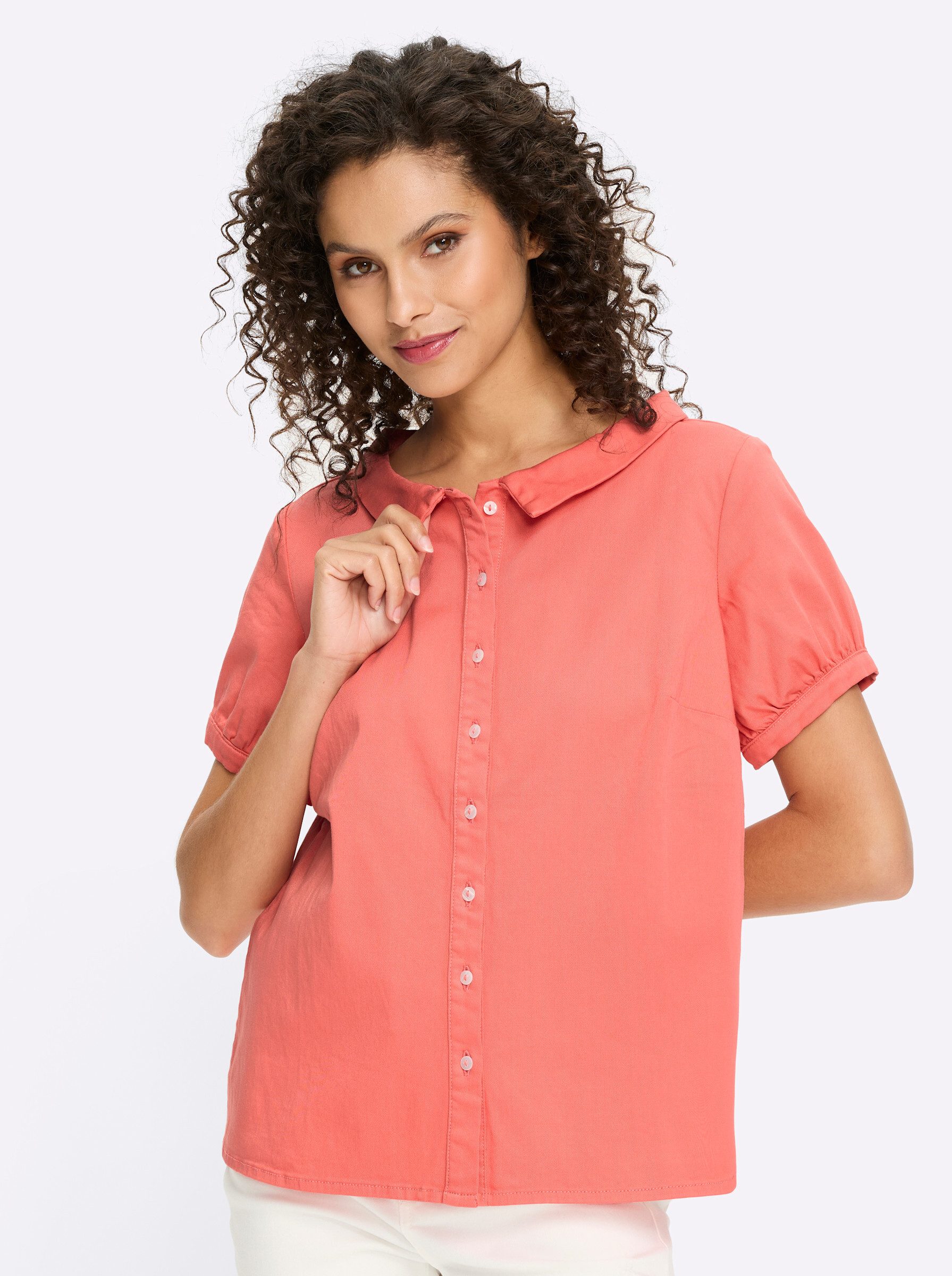 heine Klassische Bluse Jeansbluse .