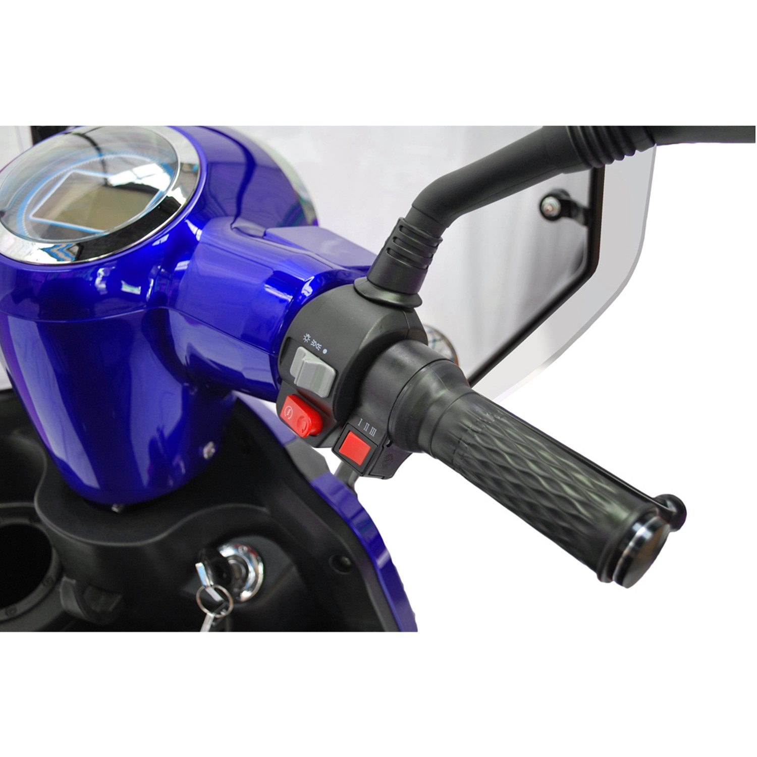 ECO ENGEL Elektromobil E-Scooter 4 Räder ECO ENGEL 510 Rot, 25 km/h mit Dach, Topcase und Dach