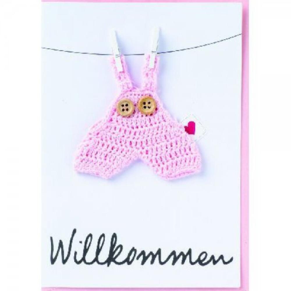 Räder Geburtstagskarten Design Karte Glückwunsch Baby Welcome Rosa