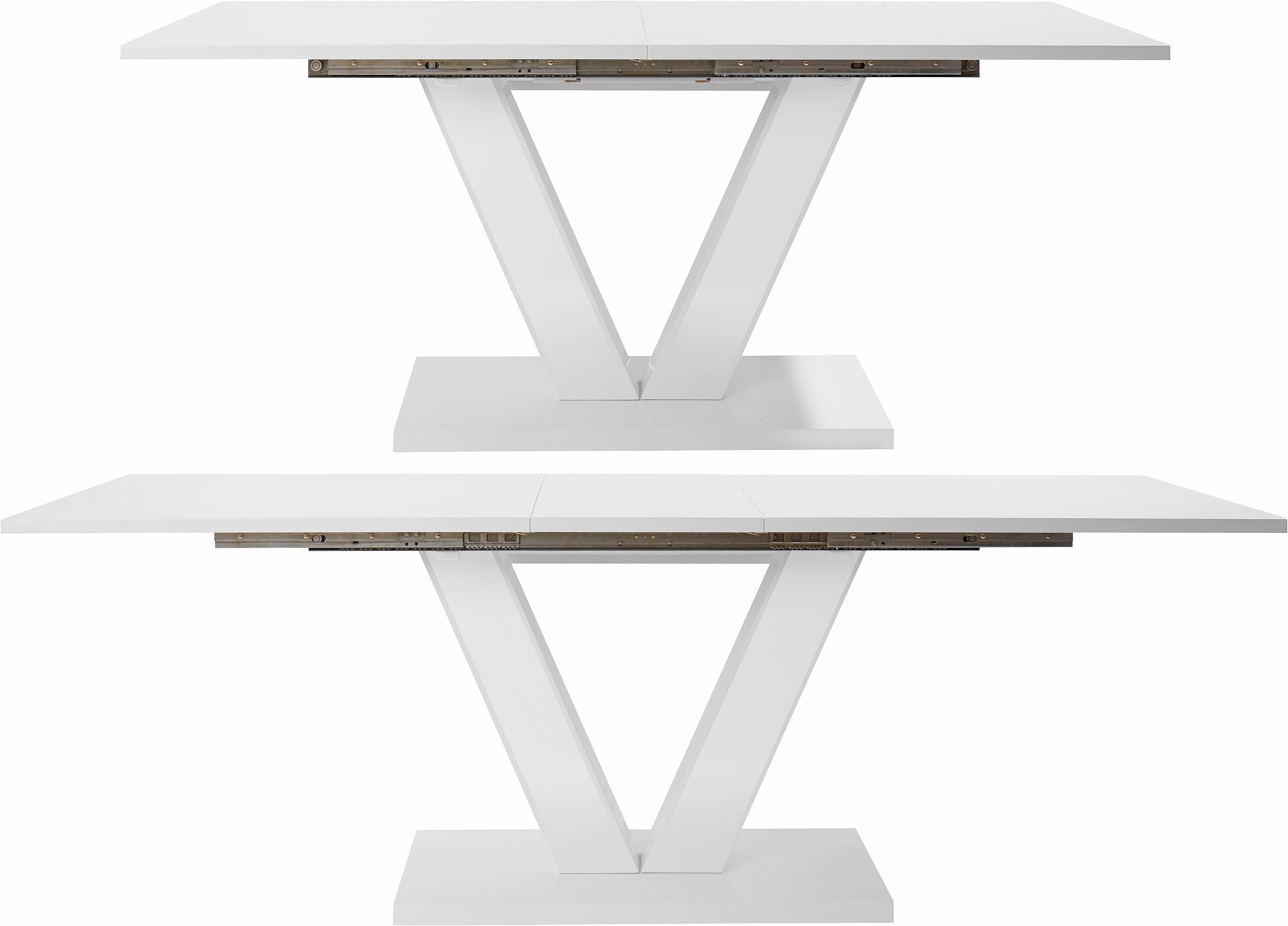 OTTO home Esstisch ausziehbar Andy (Tisch, Esstisch), mit Auszugsfunktion, 2 Breiten (140-180 cm oder 180-220 cm)
