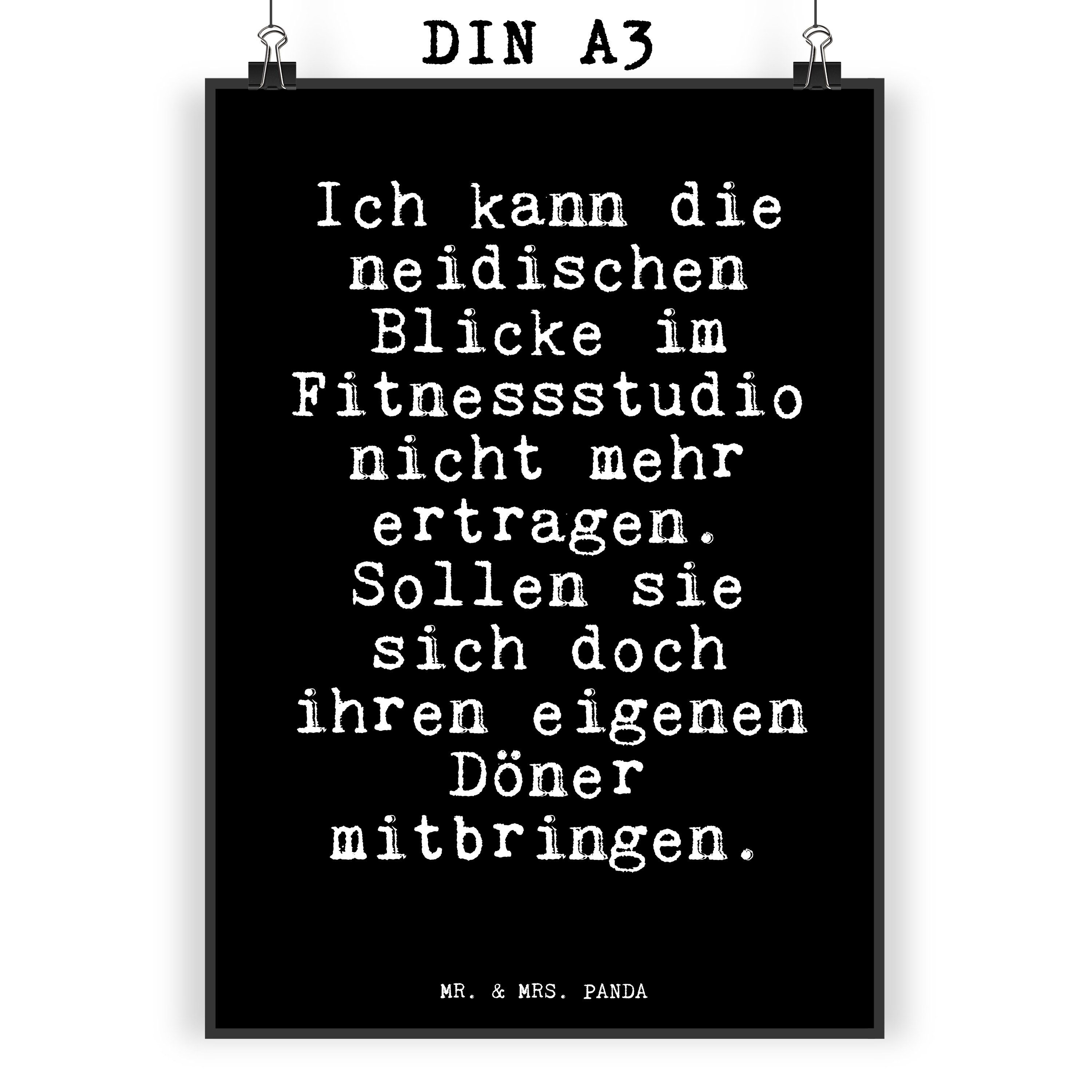 Mr. & Mrs. Panda Poster »Ich kann die neidischen... Schwarz