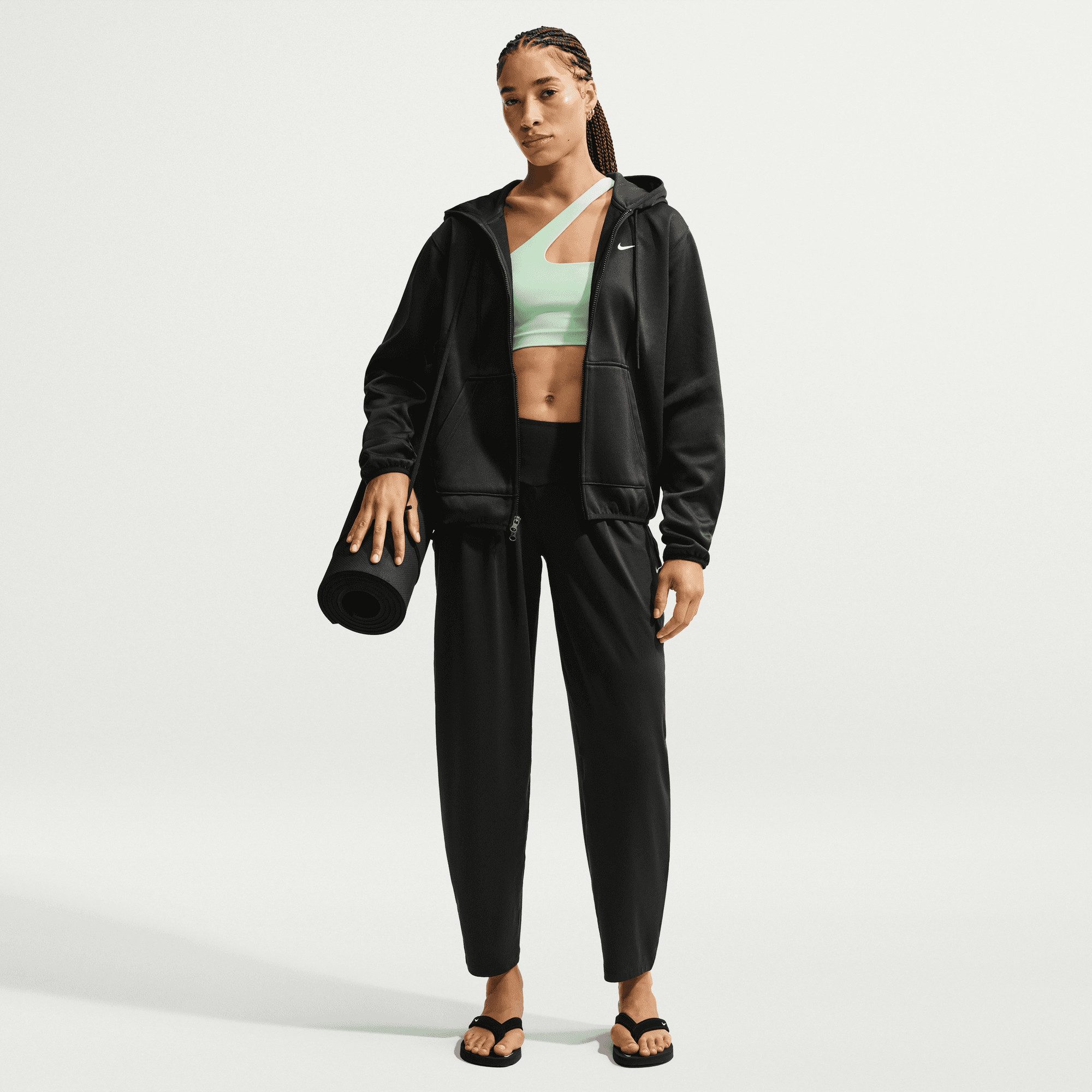 Nike Trainingsjacke W NK TF STDO FLC SPT STD FZ HD auch in großen Größen