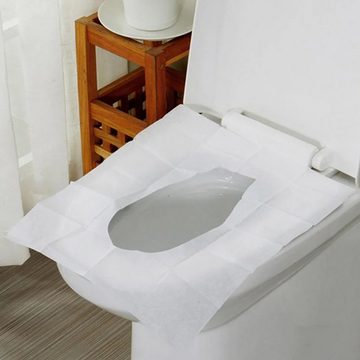 BAYLI Einweghandschuhe 50 Stück Einweg WC Sitzauflagen 38x46cm - Hygienischer Toilettenschutz