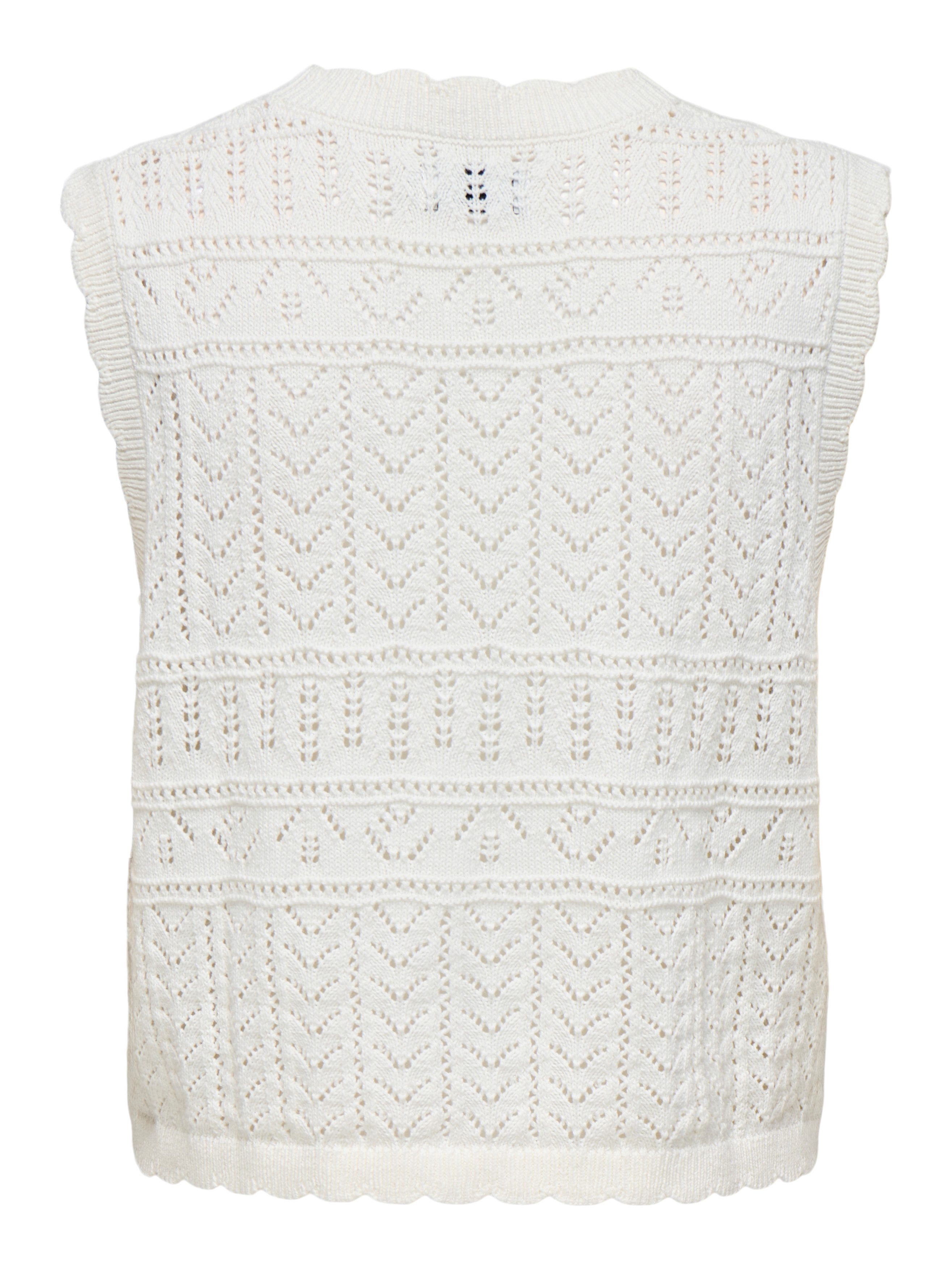 ONLY Strickjacke ONLIRINA V-NECK BUTTON VEST KNT NOOS Baumwollmischung