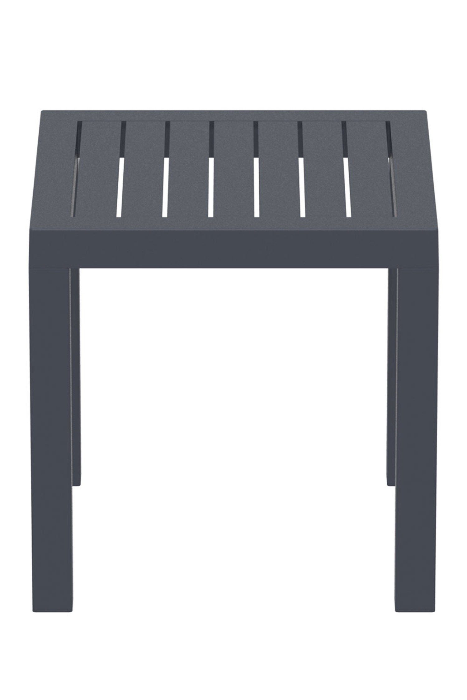 TPFGarden Gartentisch - 45 Outdoor Maße aus - Loungetisch, Beistelltisch Kunststoff, Gartentisch Balkon, Terrasse aus 1-St., UV-beständigem für Garten, (Hochwertiger (BxLxH): - 45 45cm Tisch x dunkelgrau Beistelltisch Ocra x Polymer-Glasfaser), Stabiler Farbe