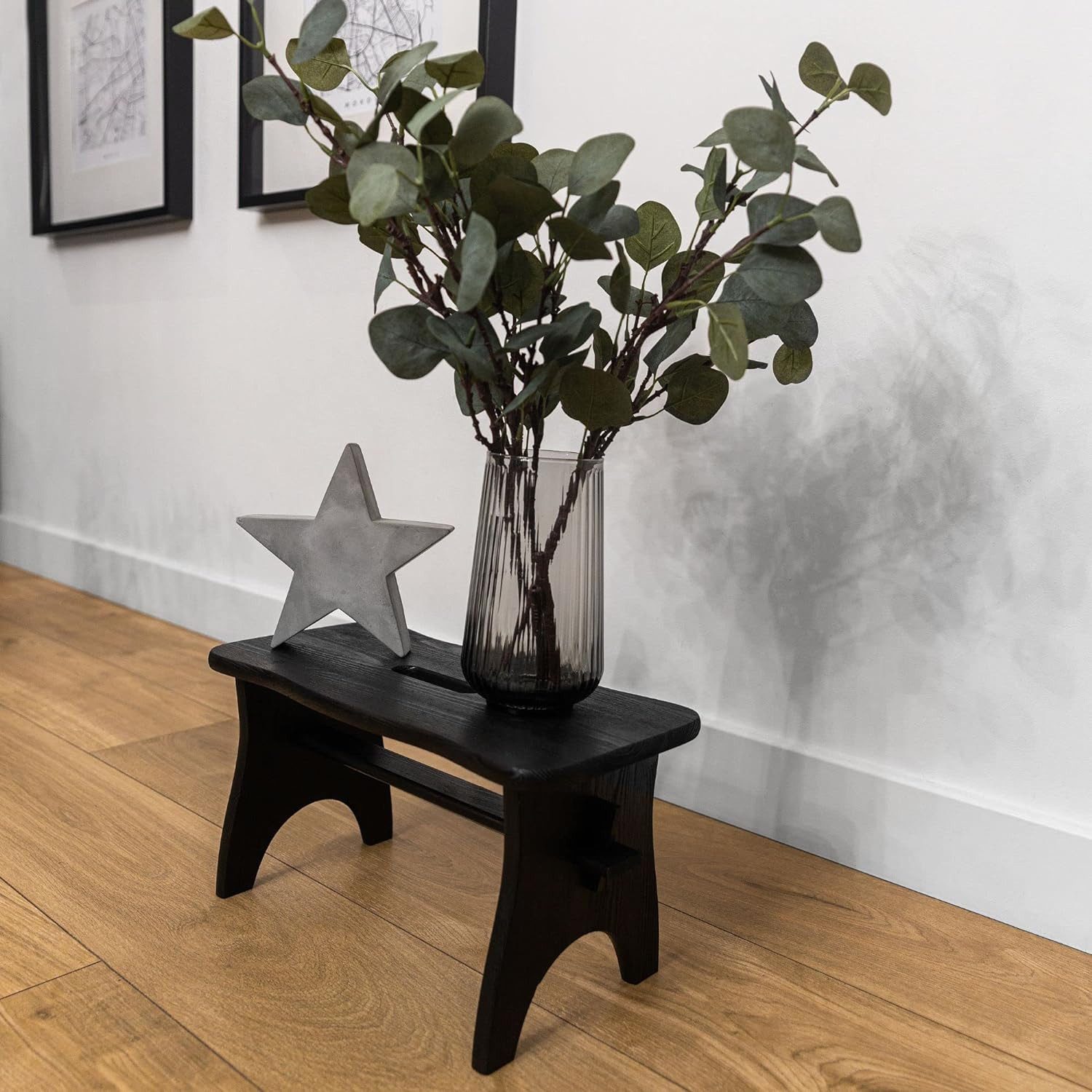 Creative Deco Fußhocker Fußbank Holz 38 x 19 x 21 cm Tritthocker Kinderhock günstig online kaufen