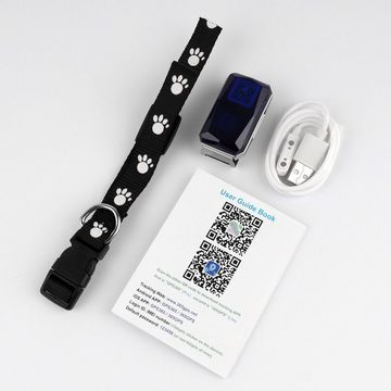 yozhiqu Haustier-GPS-Ortungsgerät wasserdicht GPS-Tracker (Anti-Verlust für Katzen und Hunde, Fernbedienung)