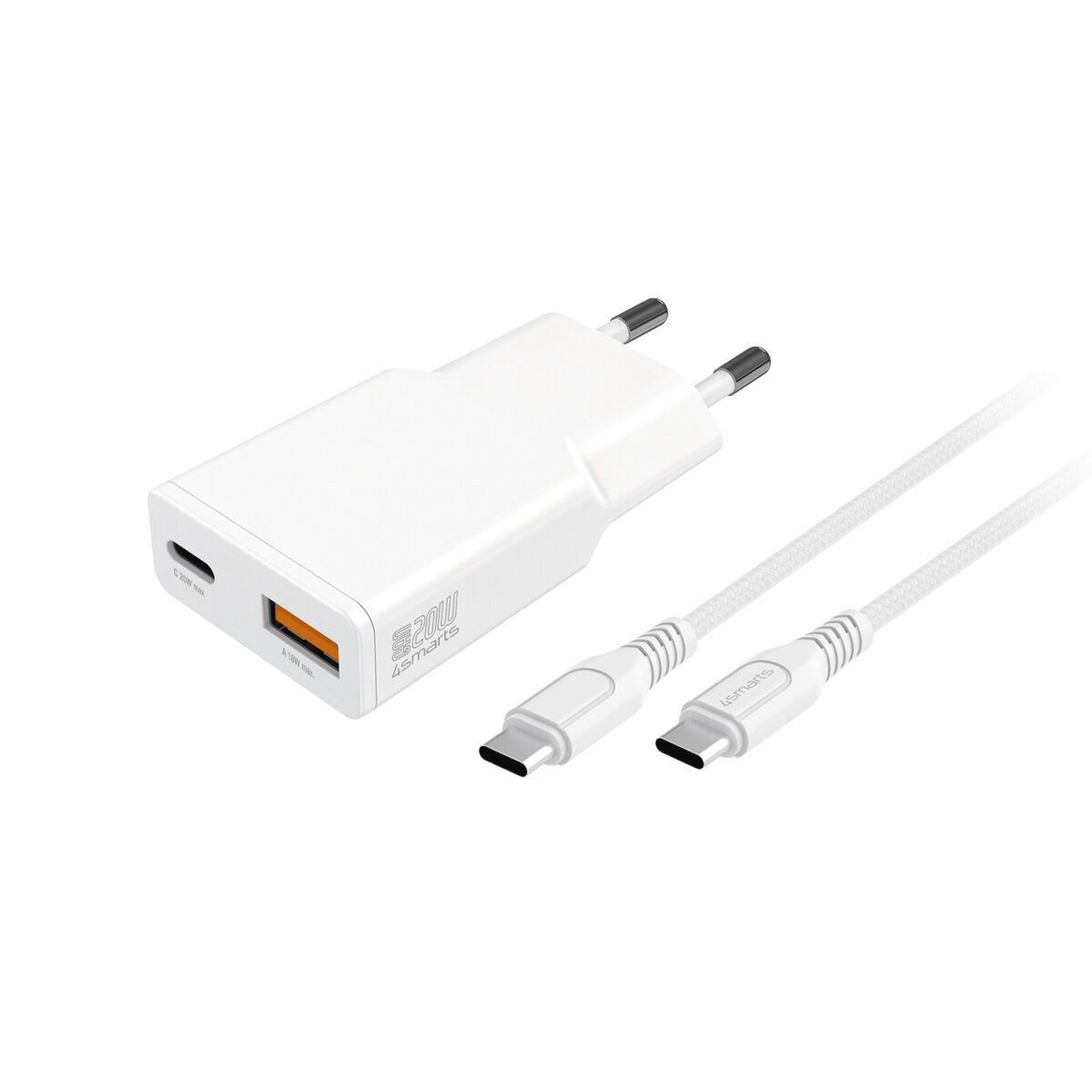 4smarts PDPlug Duos Slim 20W Steckernetzteil (GaN-Technologie)