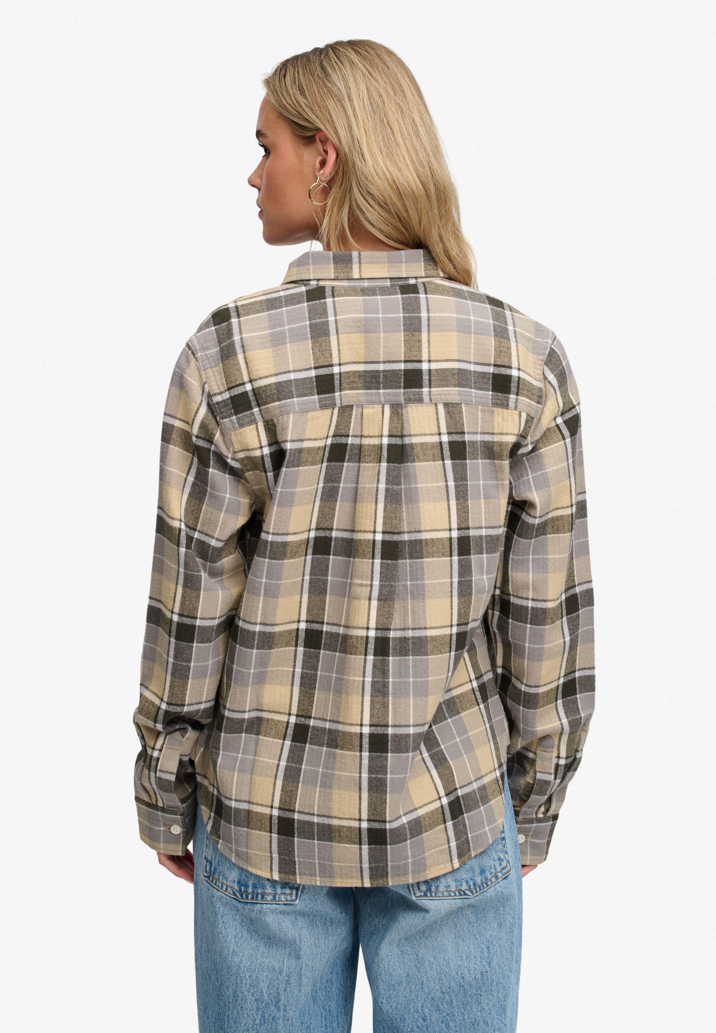Superdry Karobluse LUMBERJACK CHECK FLANNEL SHIRT Baumwolle, relaxed fit, aus weichem Flanell