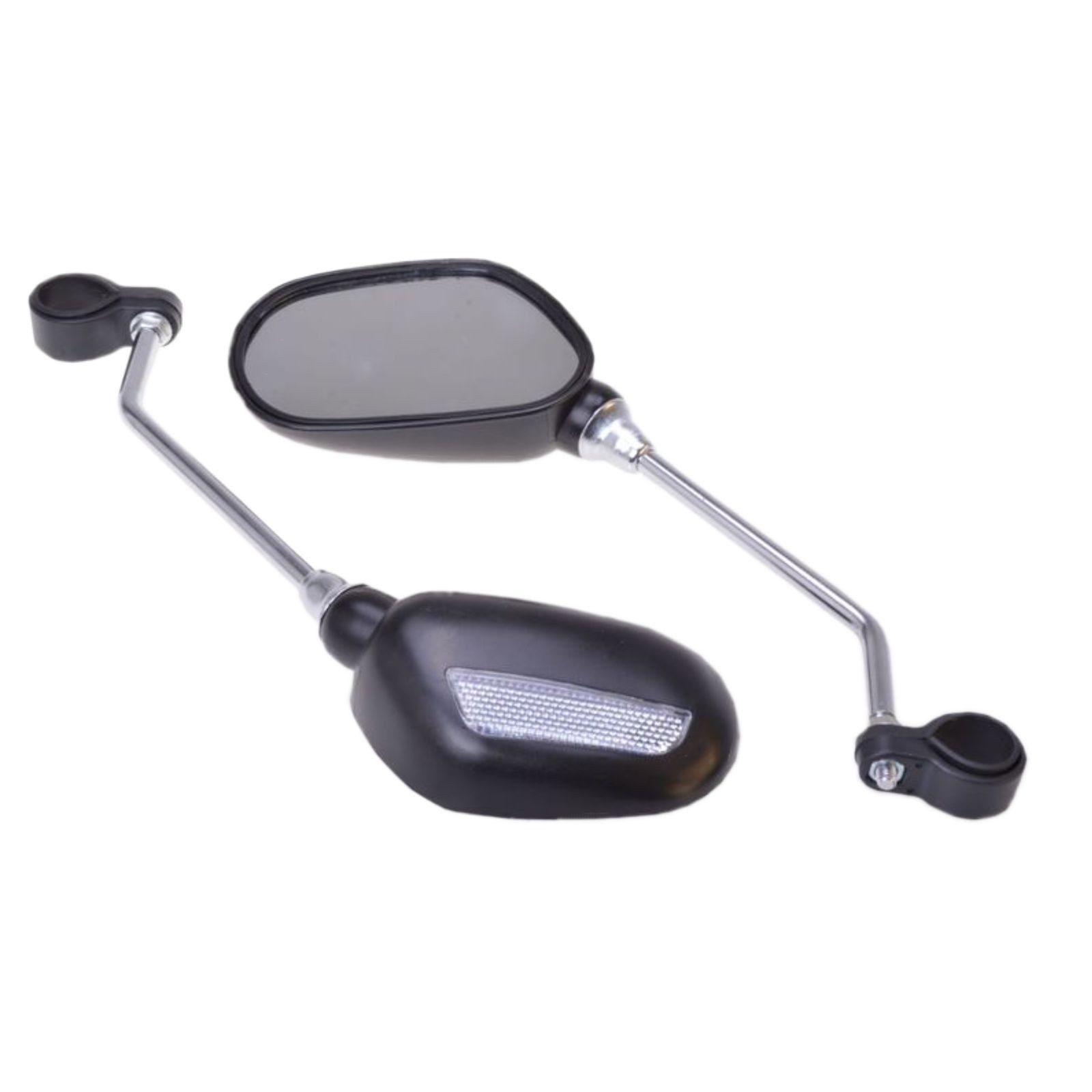Gravidus Fahrradreflektor 2er Fahrradspiegel Lenkerspiegel mit Reflektor