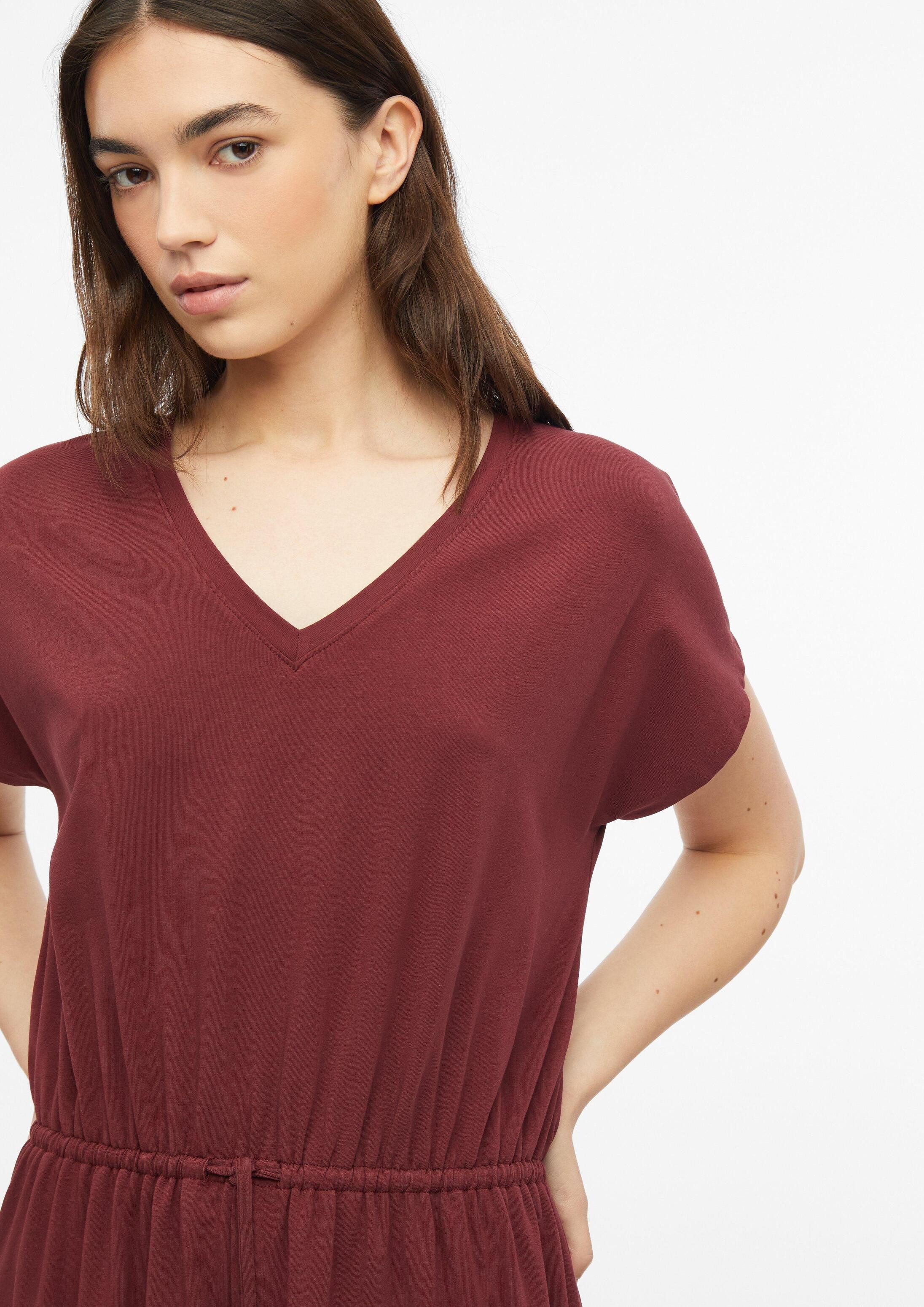 s.Oliver Midikleid Kleid Jerseykleid in Midilänge mit Tunnelzug – Bild 4 von 5