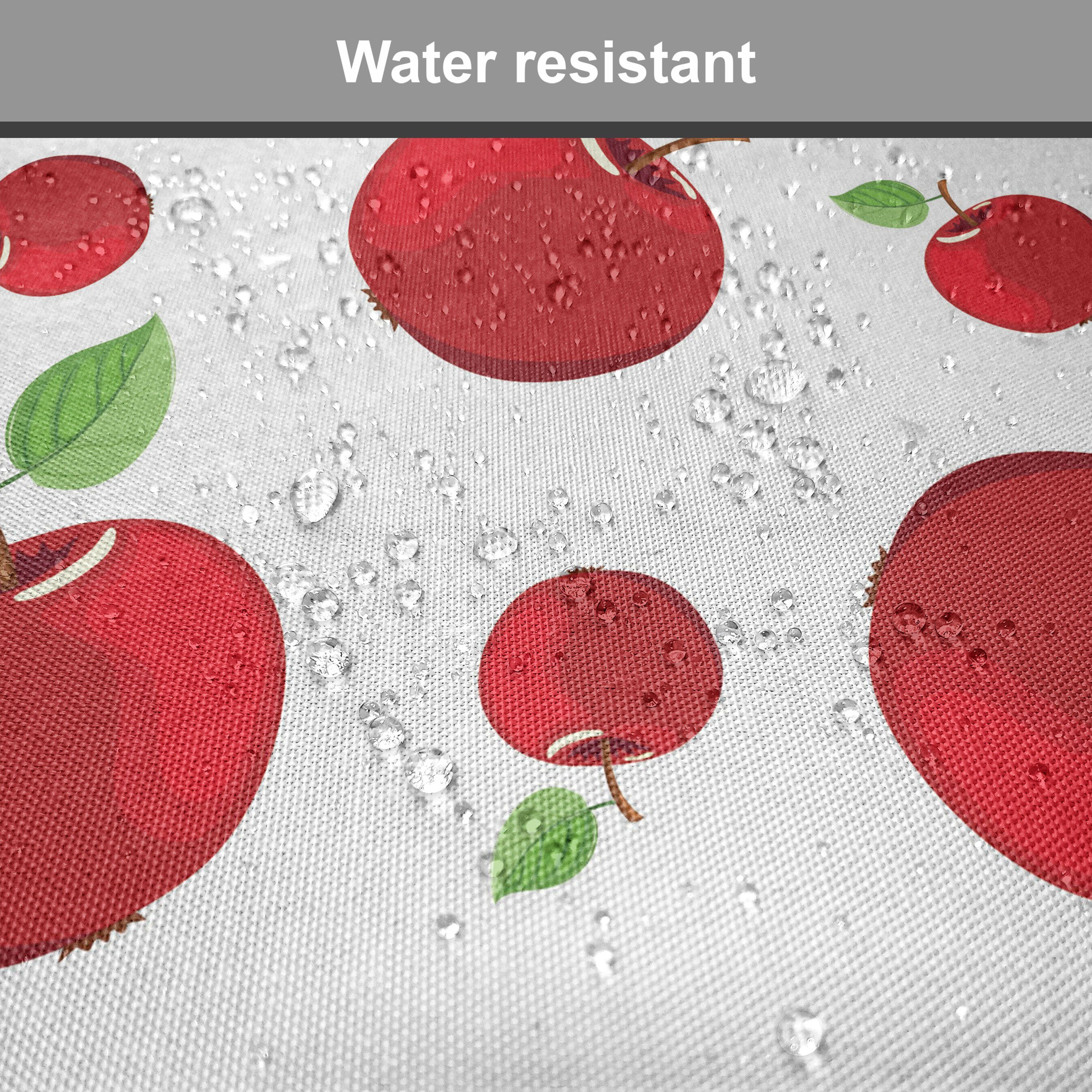 Kissen Küchensitze, mit wasserfestes Riemen Cartoon-Rot-Frucht Abakuhaus Stuhlkissen Dekoratives Apfel Vivid für