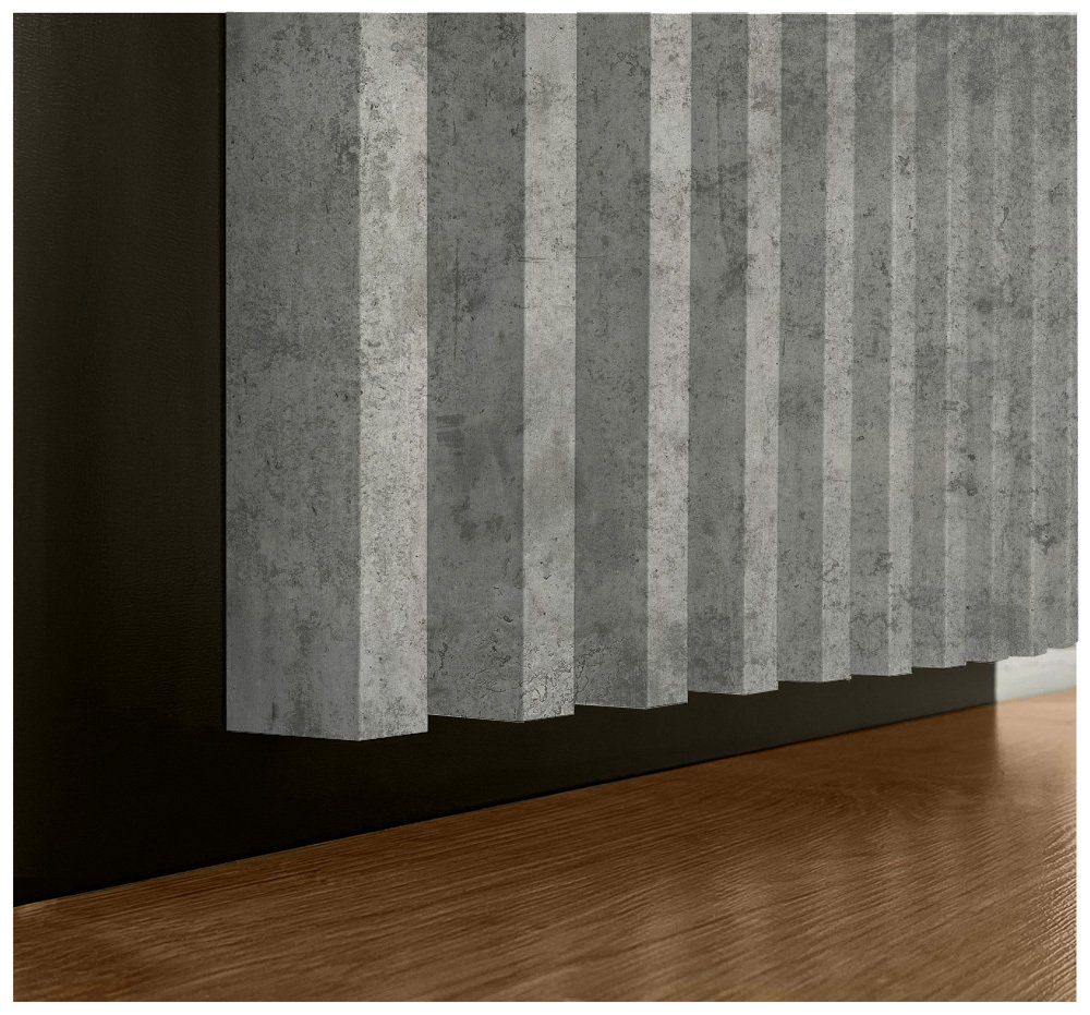 Klemp Milo Lamellenwand – 9-teilig, Nussbaum-Optik, Aus Polystyrol, Für Wand & Decke