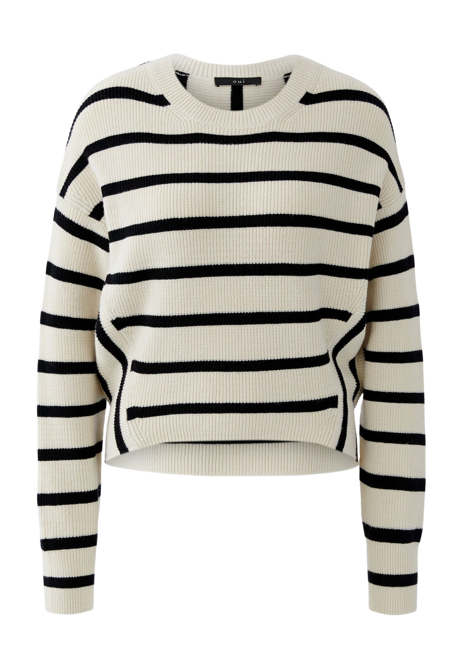 Oui Rundhalspullover