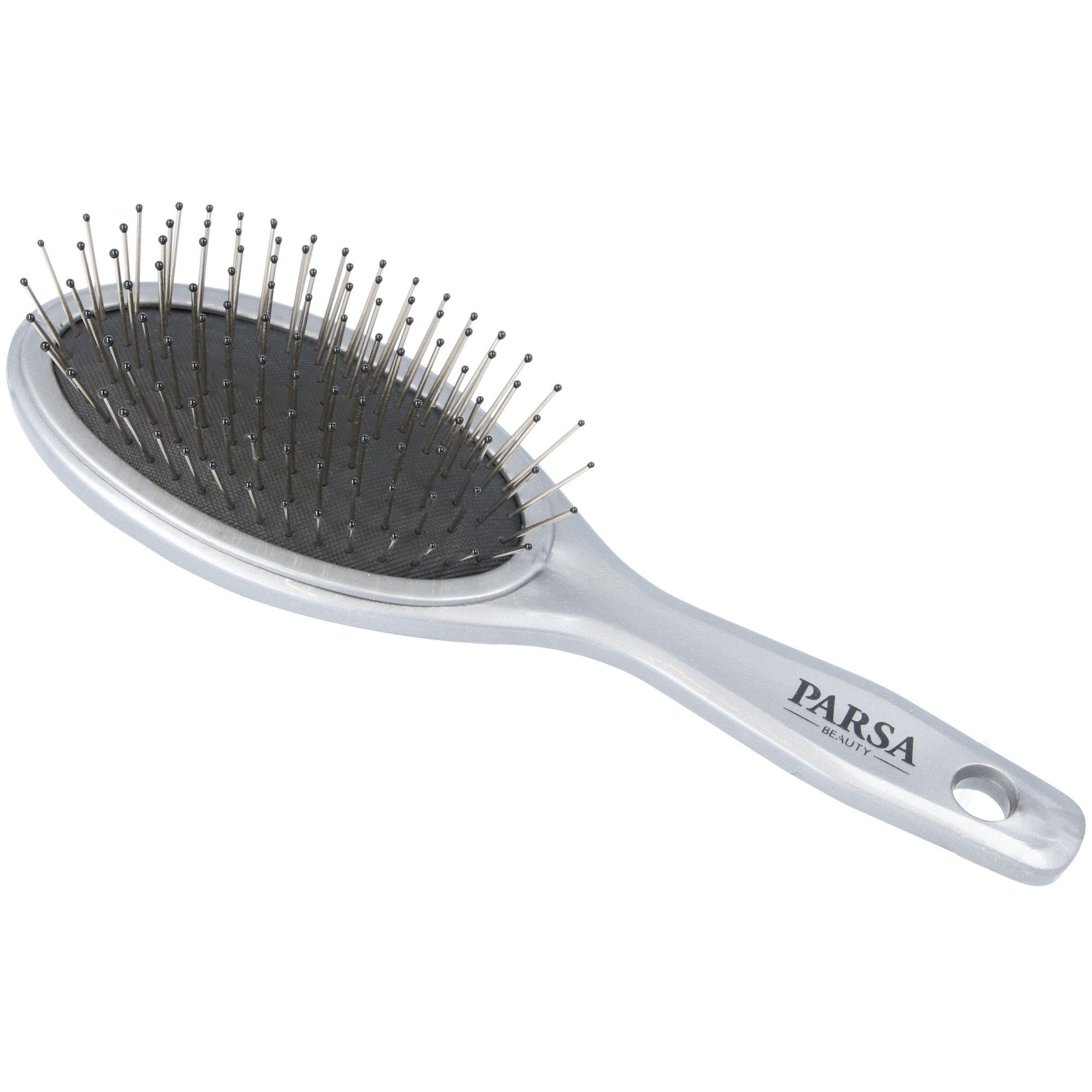 Haarbürste mit Beauty Mini Unicolor PARSA Haarbürste Metallpins Taschenbürste klein
