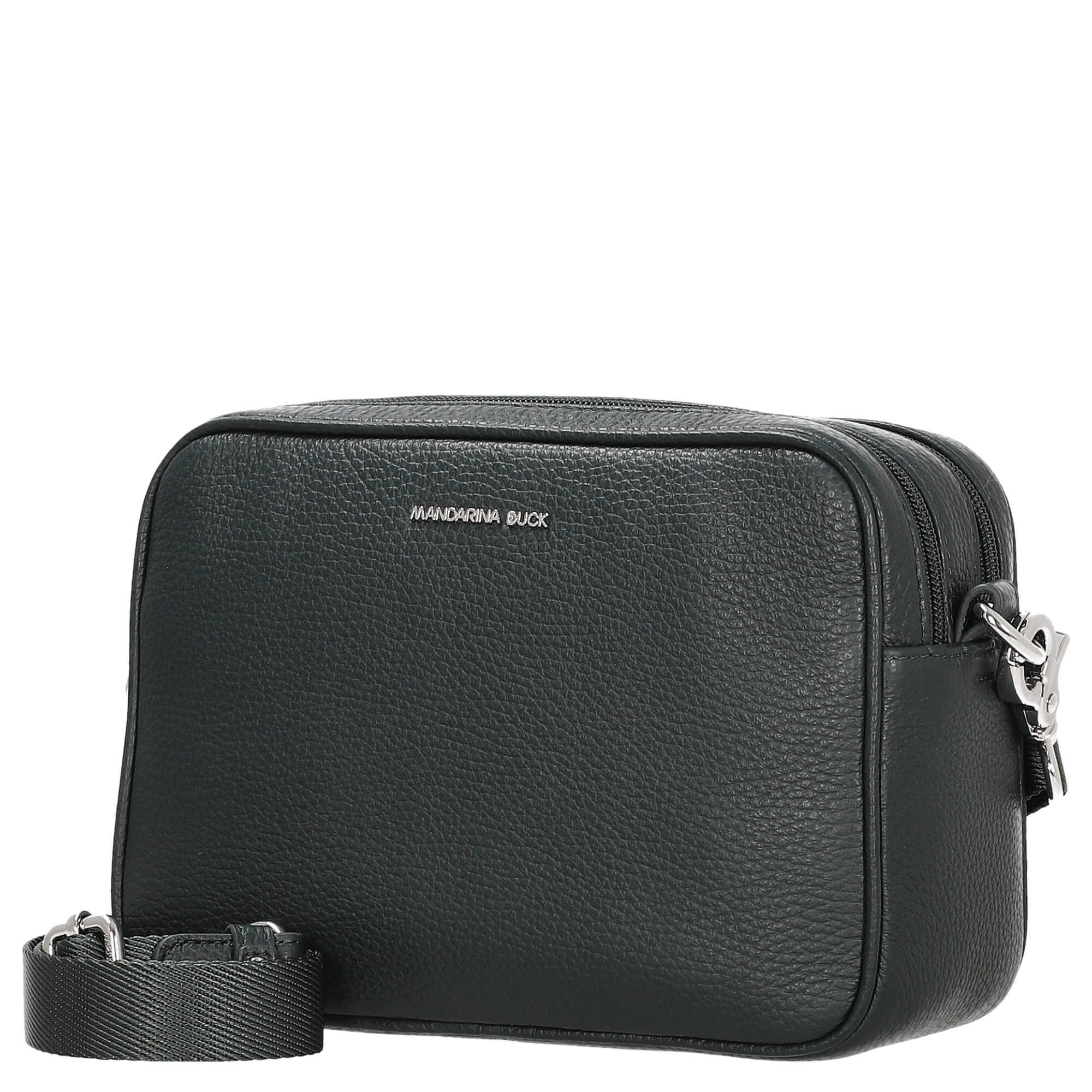 Mandarina Duck Umhängetasche Mellow Leather Camera Bag - Kameratasche 23 cm (scarab)