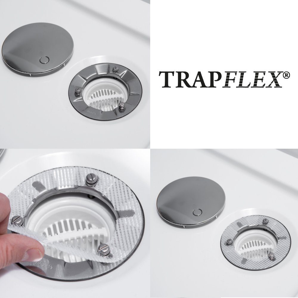 Trapflex® Duschablauf Haarfänger Set für Ablaufgarnituren / Duschabläufe, 10-tlg. – Bild 3 von 4