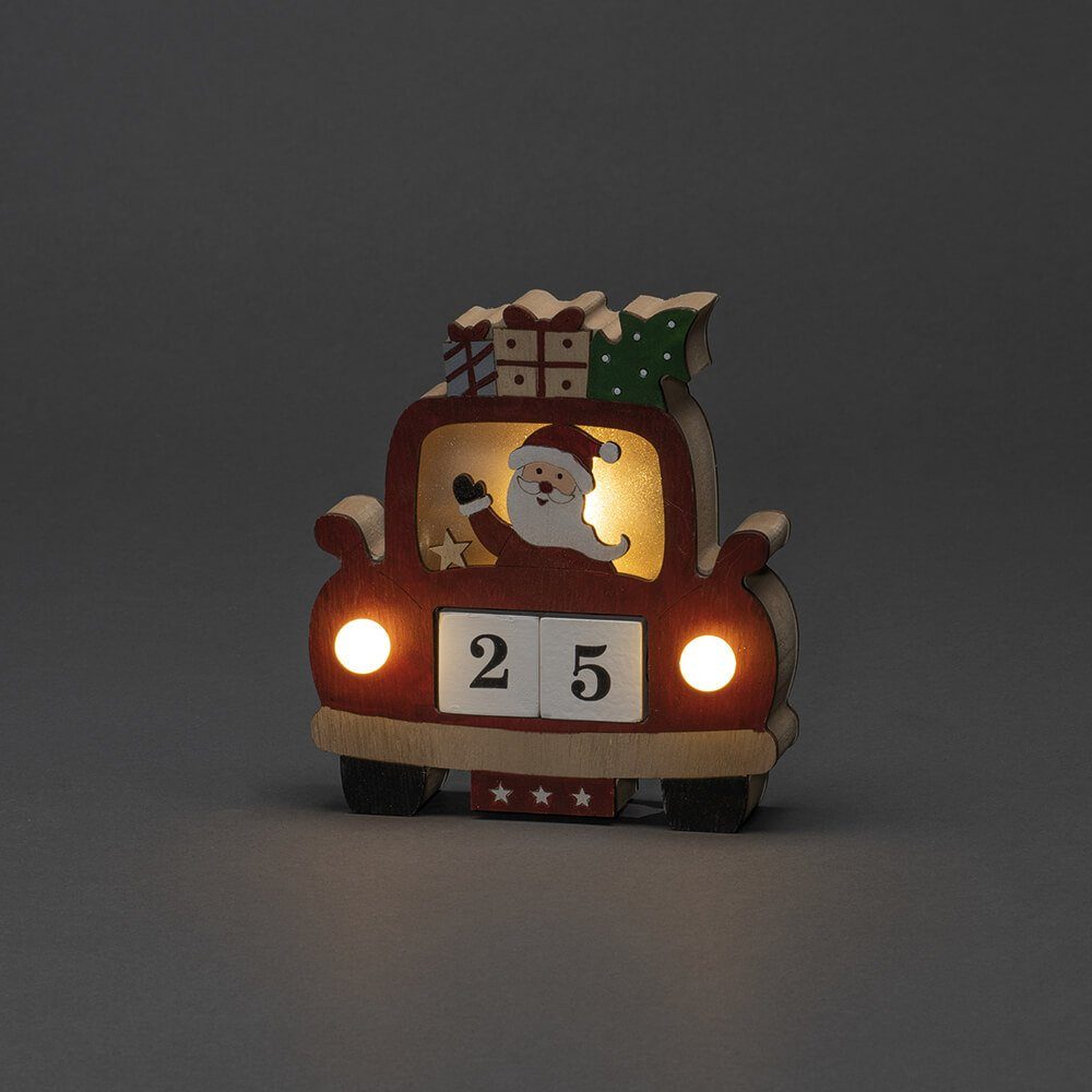 KONSTSMIDE Weihnachtsfigur Konstsmide Datumswürfel LED-Weihnachtsfigur LEDs warmweiße 3x