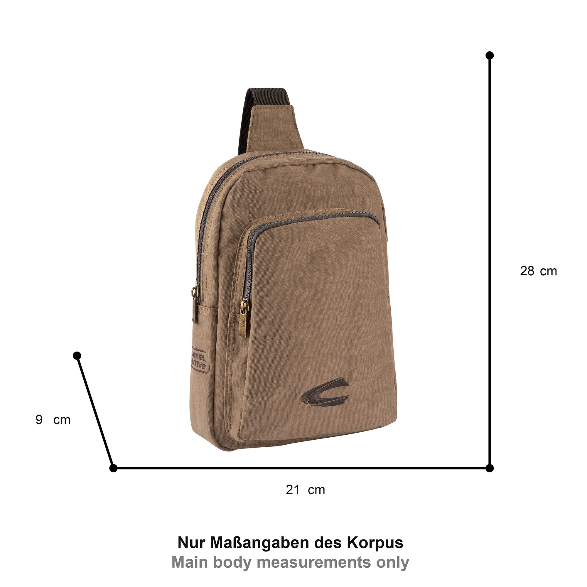 camel active Cityrucksack Journey, vielseitiger Begleiter aus robustem Nylon und mit leichtem Gewicht