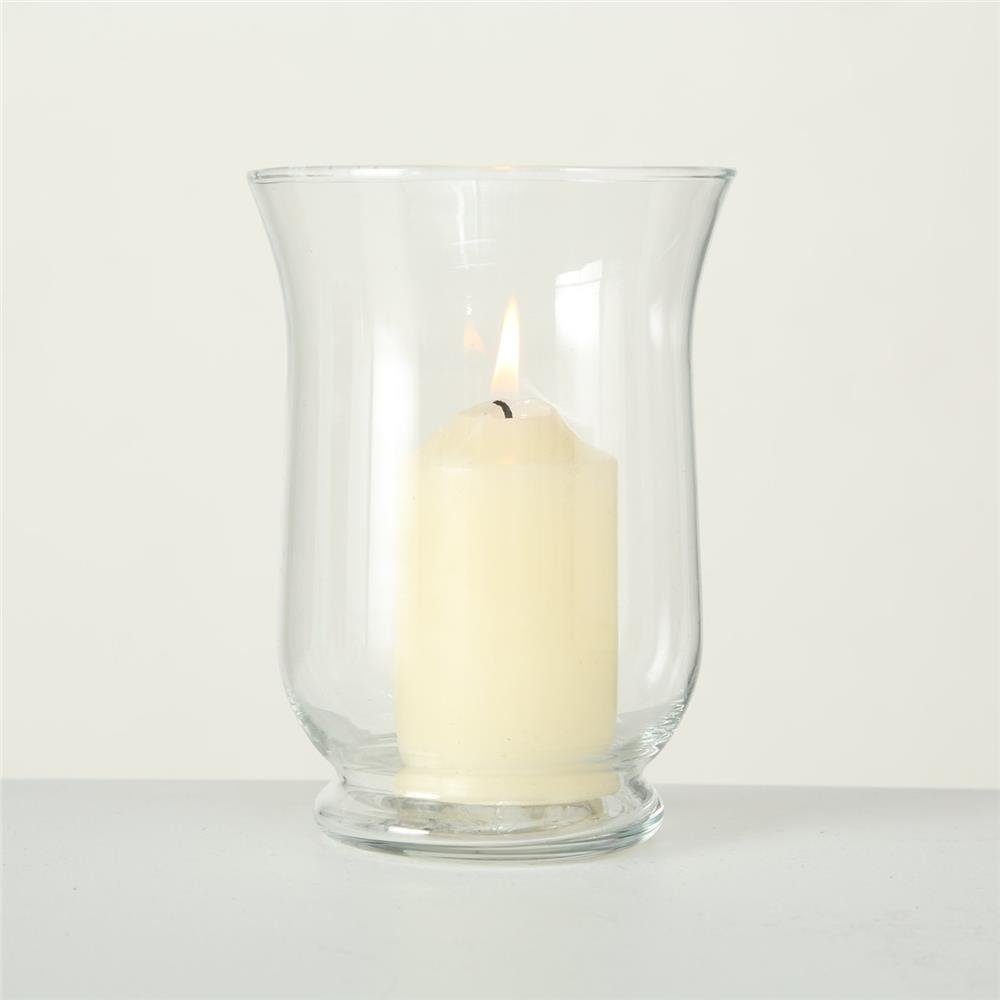 Kerzenständer BOLTZE Windlicht rund Kerzenhalter Blumenvasen 3er Set, Glas aus