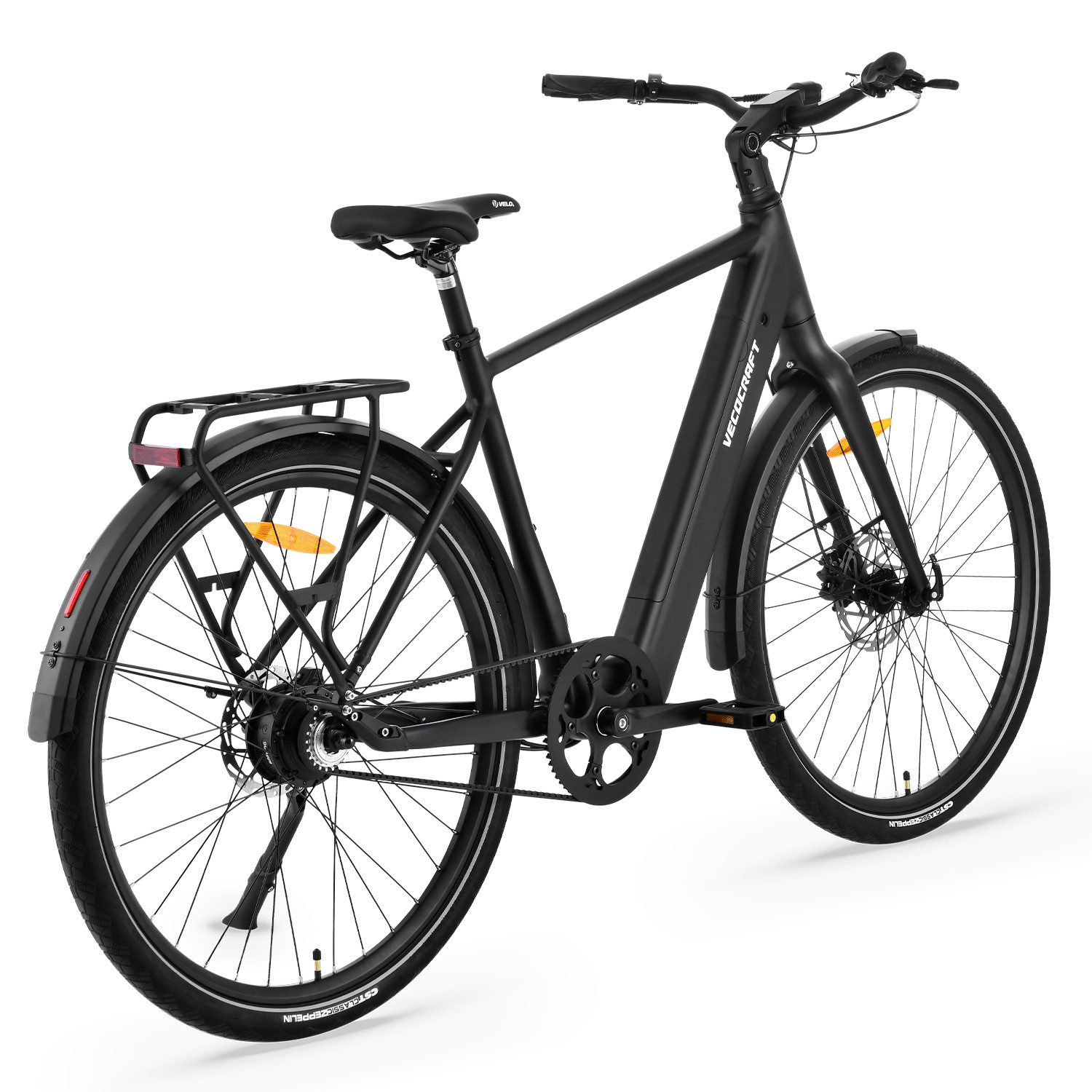 VECOCRAFT E-Bike Cityrad 28'' SOL mit Gates Riemenantrieb, Drehmomentsensor, Daul Speed motor, 45/50Nm Heckmotor, (hydraulische Scheibenbremsen), Pedelec, 100km, ebike für Damen und Herren