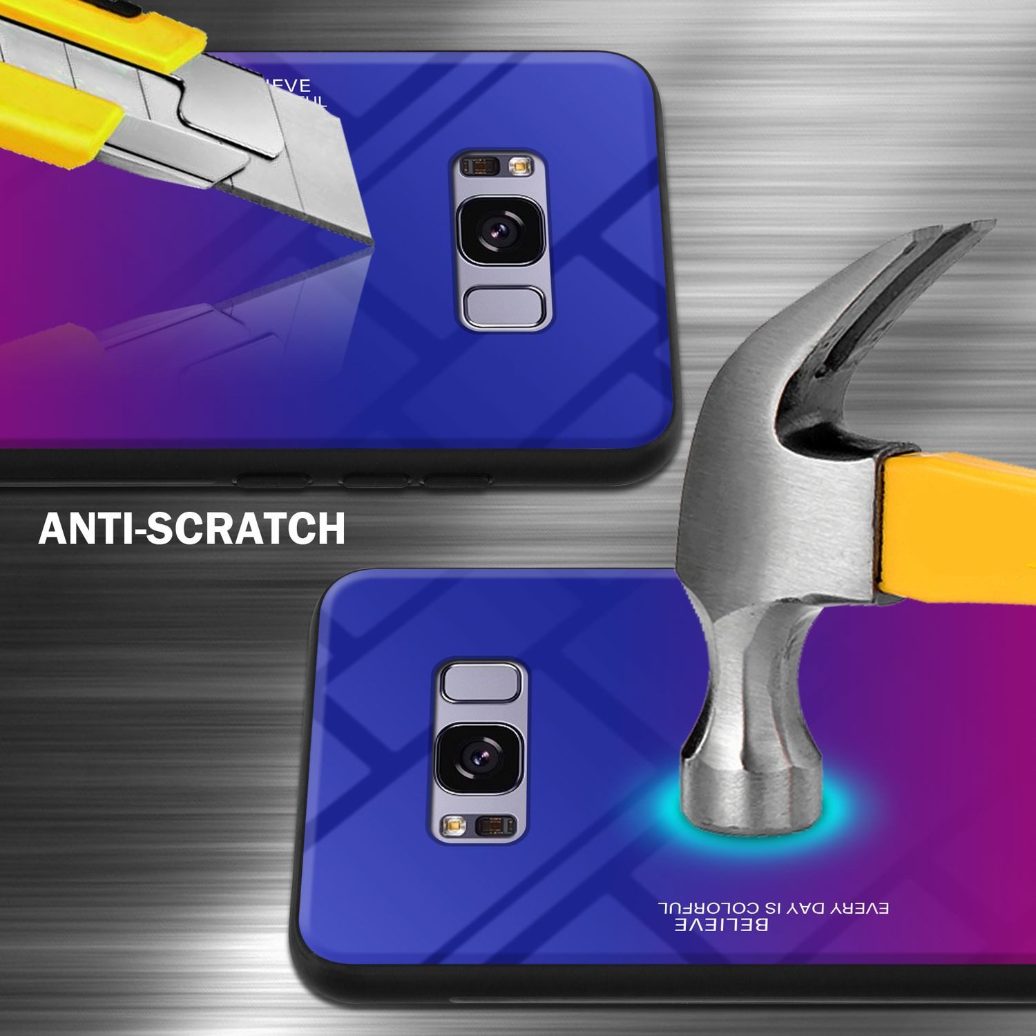 Cadorabo Handyhülle für Samsung Galaxy S8 PLUS Hülle Samsung Galaxy S8 PLUS, Robustes Hard Case - Handy Schutzhülle - Hülle - Back Cover Bumper