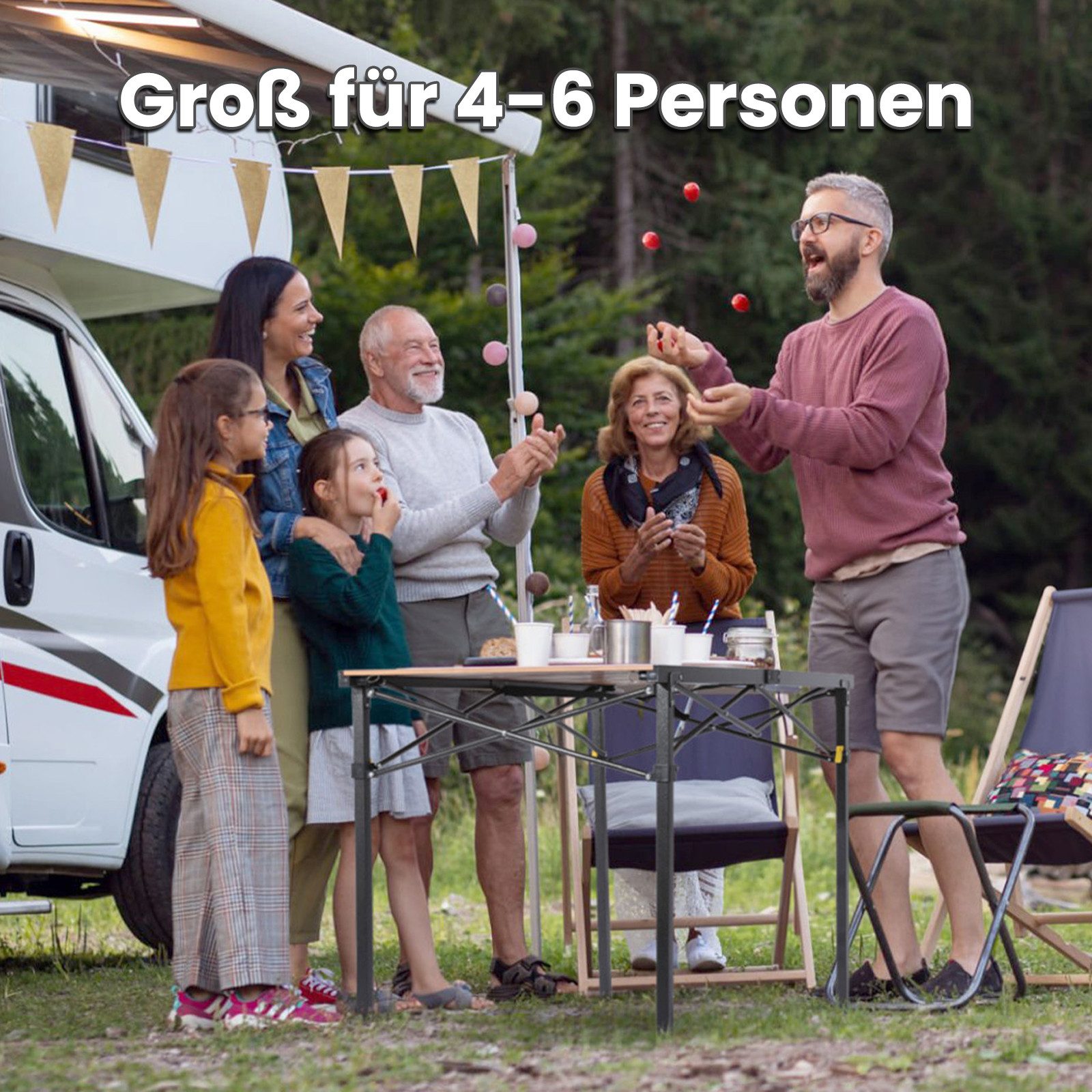 HOMECALL Klapptisch Campingtisch Klappbar Balkontisch Gartentisch günstig online kaufen