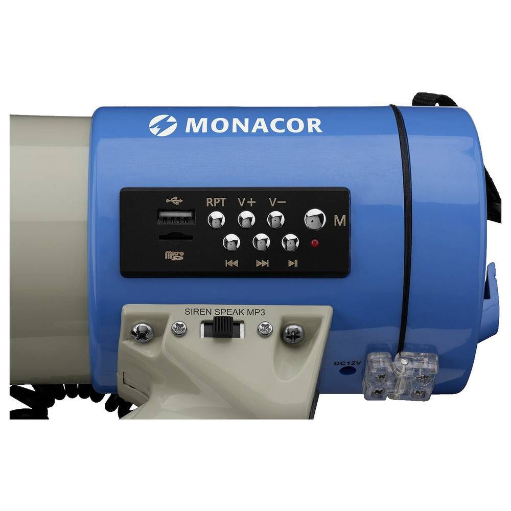 Monacor Megafon Megafon mit MP3-Funktion, 110 dB 0176720