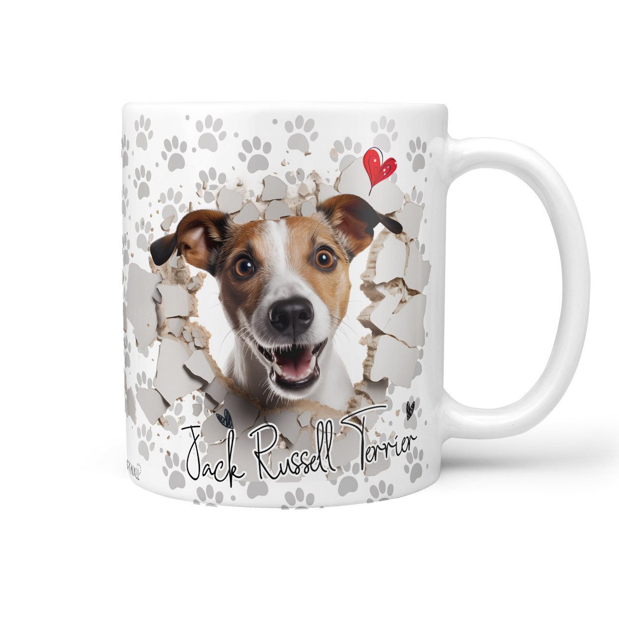 Sunnywall Tasse Jack Russell Terrier - Hund Hunderasse - Geschenk für Hundeliebhaber, Keramik, inkl. Geschenkkarte