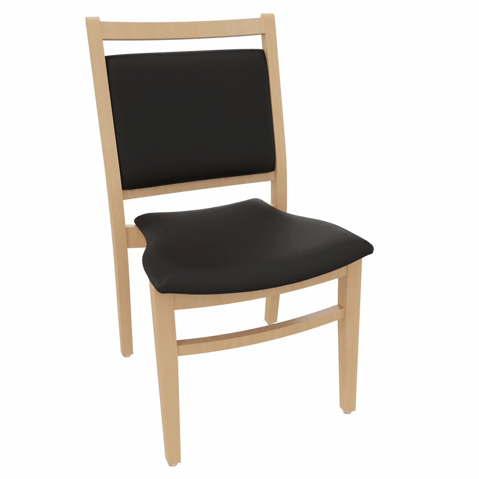 einrichtungsdesign24 Esszimmerstuhl André ohne Armlehnen – Ideal für Senioren im Pflegeheim oder Zuhause, Seniorenstuhl, Pflegestuhl