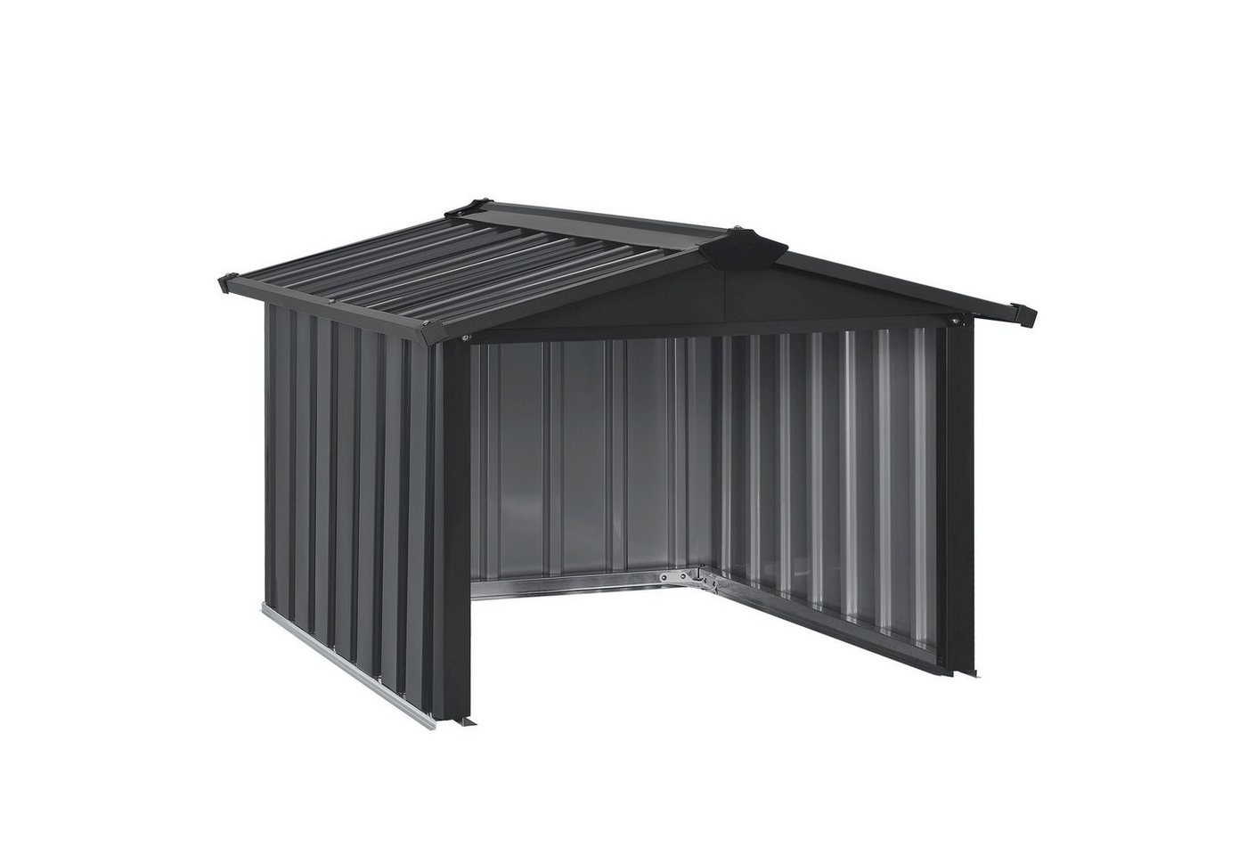 Juskys Mähroboter-Garage MGMT1, BxTxH: 86x98x63 cm, Langlebige Metall Konstruktion aus verzinktem Stahl grau Juskys Mähroboter-Garage MGMT1, BxTxH: 86x98x63 cm, Langlebige Metall Konstruktion aus verzinktem Stahl grau