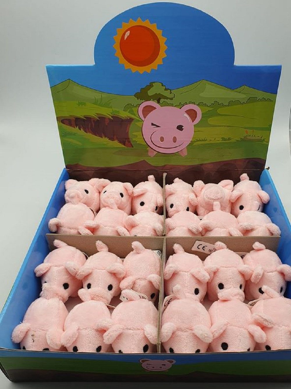 K-Toys Plüschfigur Schwein Mini, Glücksschweinchen, Plüsch, Glücksbringer, Geschenke (1-St), Minischwein, ca. 7x 5 cm, Bastelartikel, ideal als Geschenk