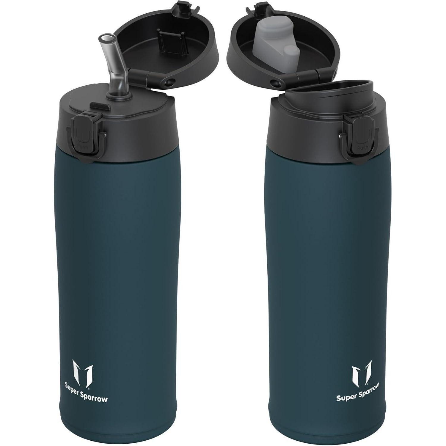 LuxusKollektion Thermoflasche Trinkflasche Edelstahl Thermosflasche BPAfrei 500 ml M- Jade