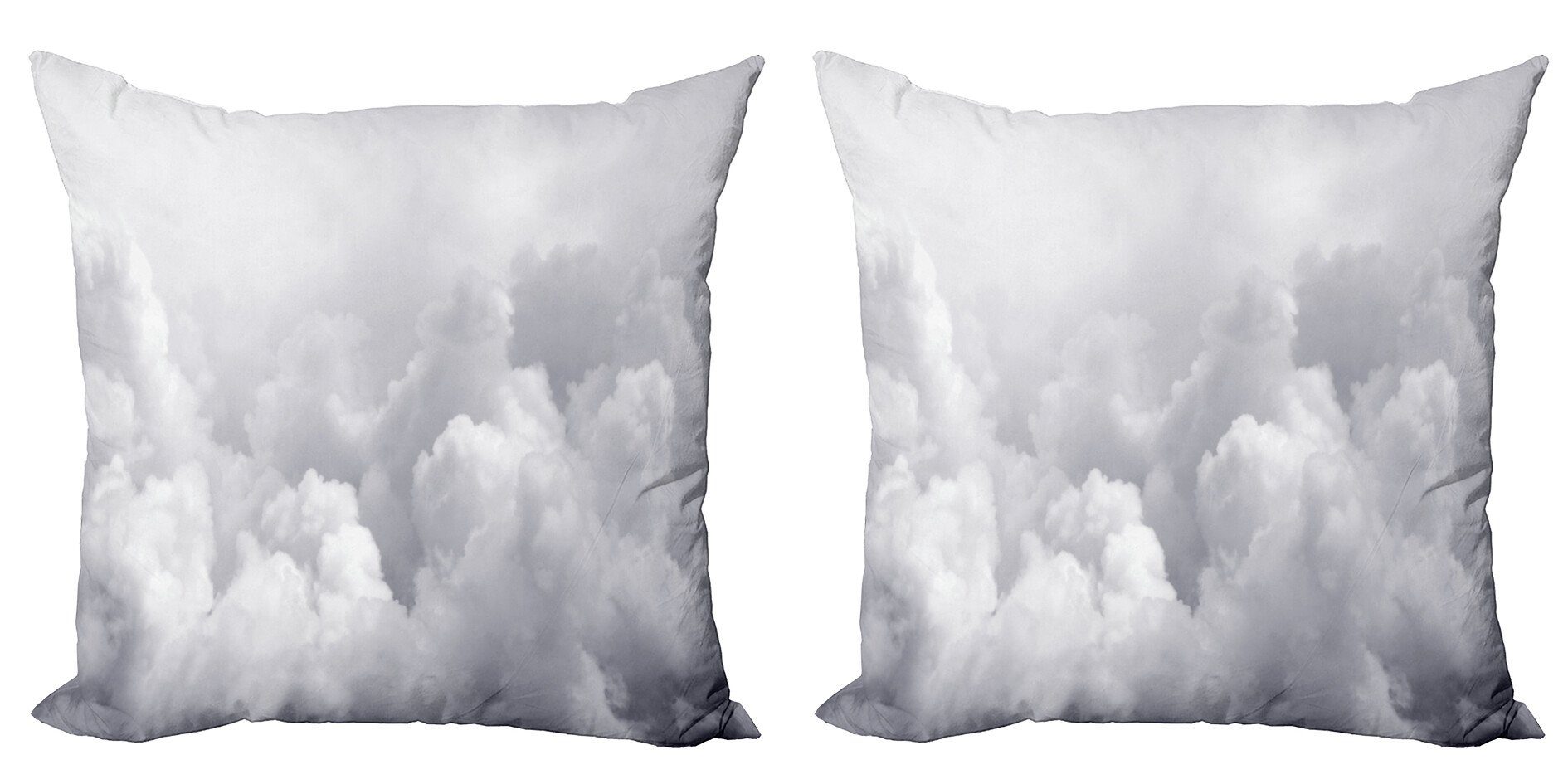 Doppelseitiger Wolken Himmel Grau Dunkle Moody Modern Kissenbezüge Digitaldruck, Abakuhaus Accent Stück), (2