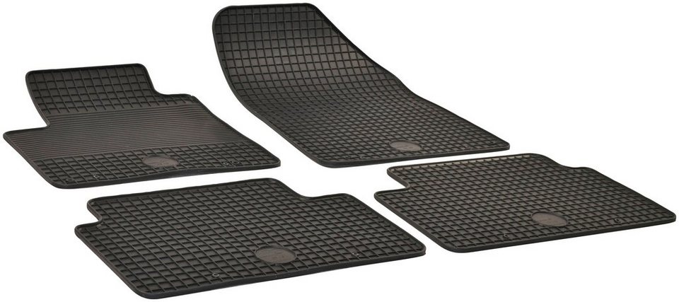 WALSER Passform-Fußmatten (4 St), für Citroen C5 Kombi, Stufenheck, für Citroen  C5 (RD, RW) 2008-Heute