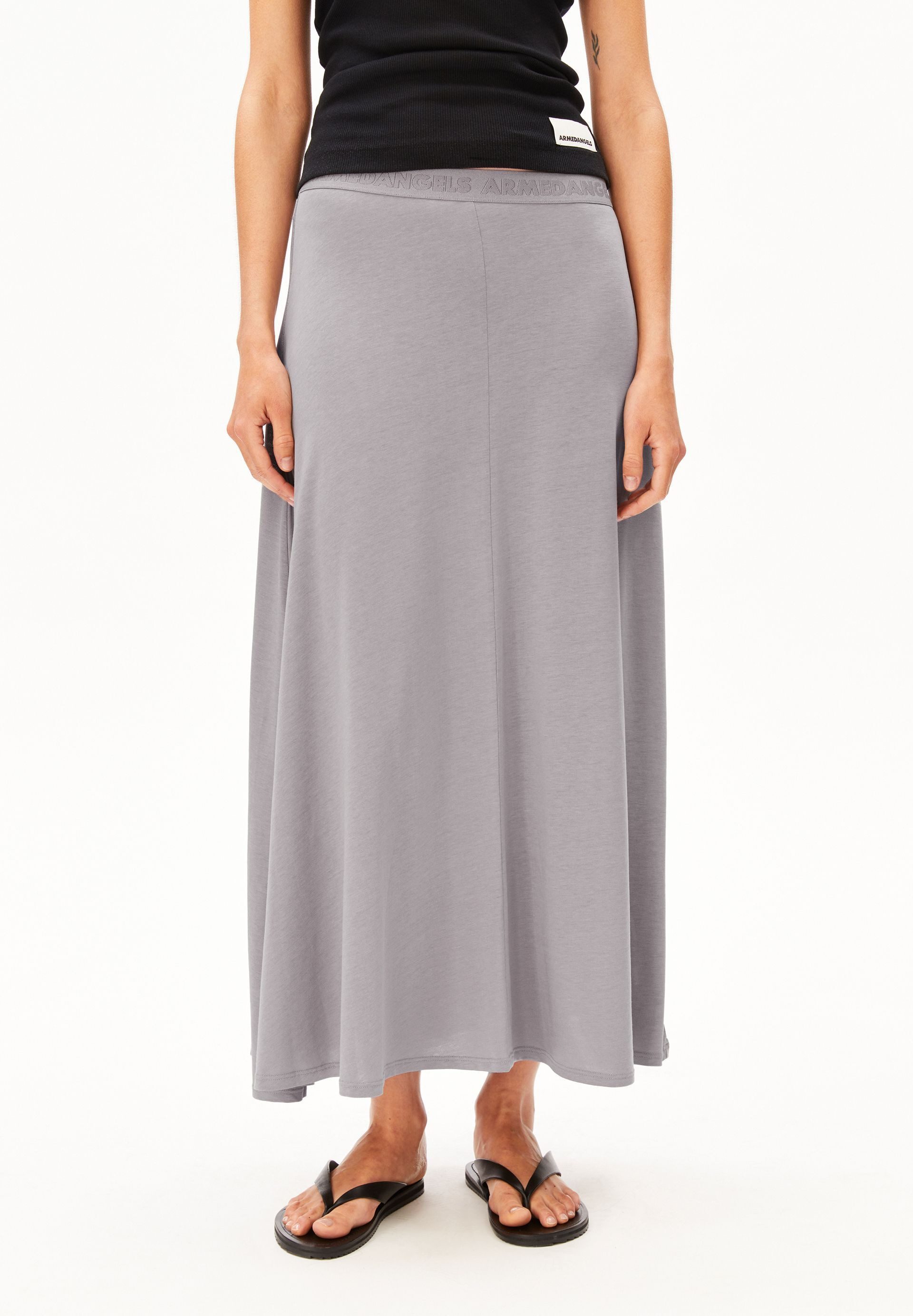 Armedangels Maxirock ILENIAA LARAA MIDI (1-tlg., Loose Fit) Jerseyrock aus TENCEL™ Lyocell Mix