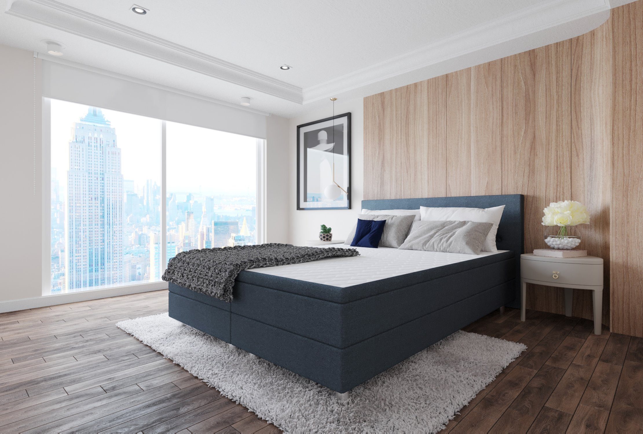 Best for Home Boxspringbett Neo Sawana Bonellfederkernmatratze mit 5 cm Top günstig online kaufen