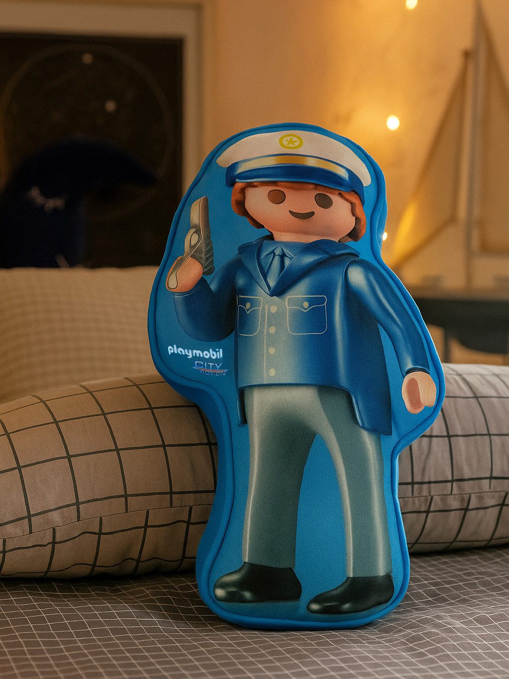 Dekokissen Playmobil - City Action Polizei 26 x 39 x 10 cm