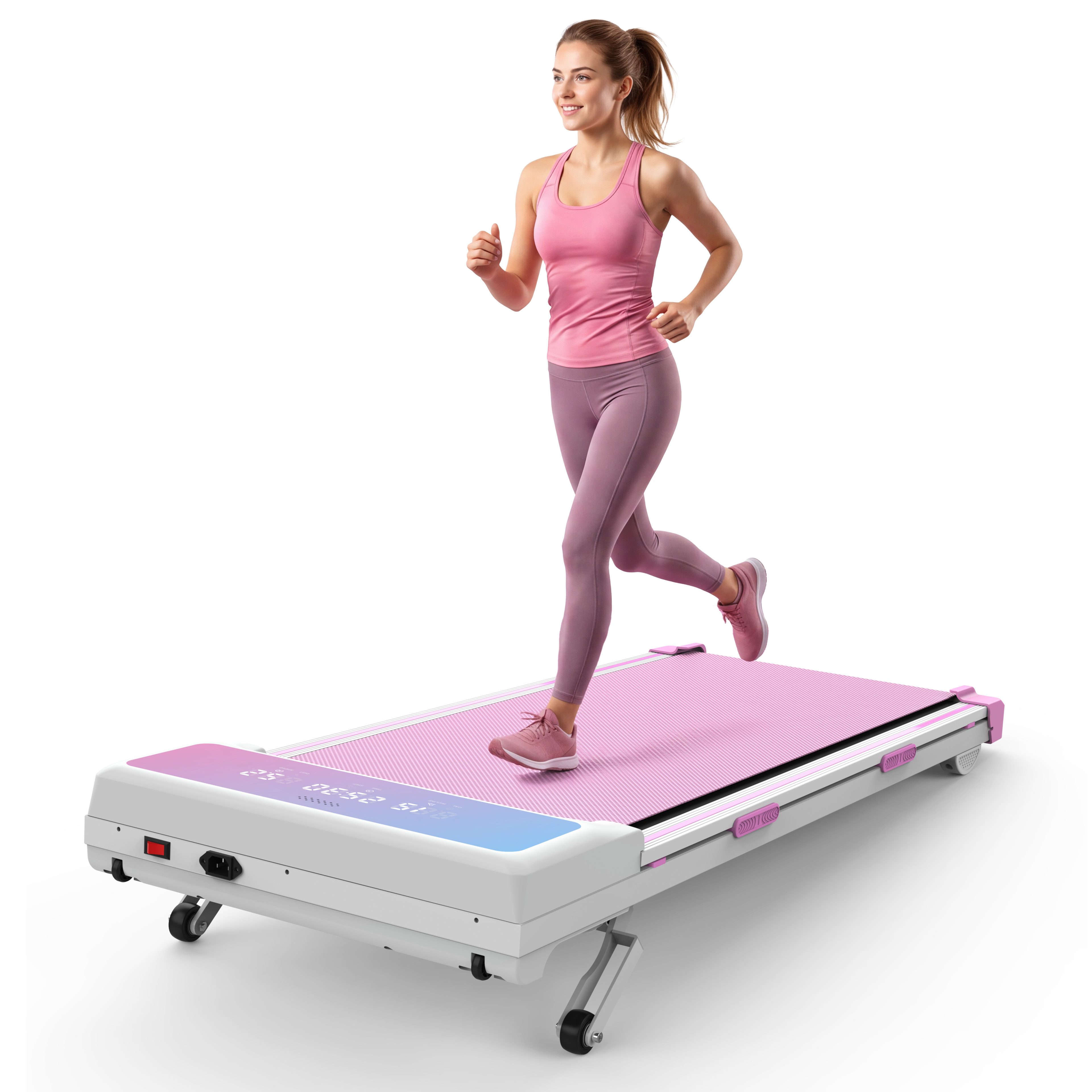Fyrove Laufband Walking Laufbänder, Laufband Für Zuhause mit 15% Automatischer (Set, Max 150KG, Leiser Motor, Laufband Schreibtisch), für den Heim- und Bürogebrauch, Geräuscharme Laufbänder