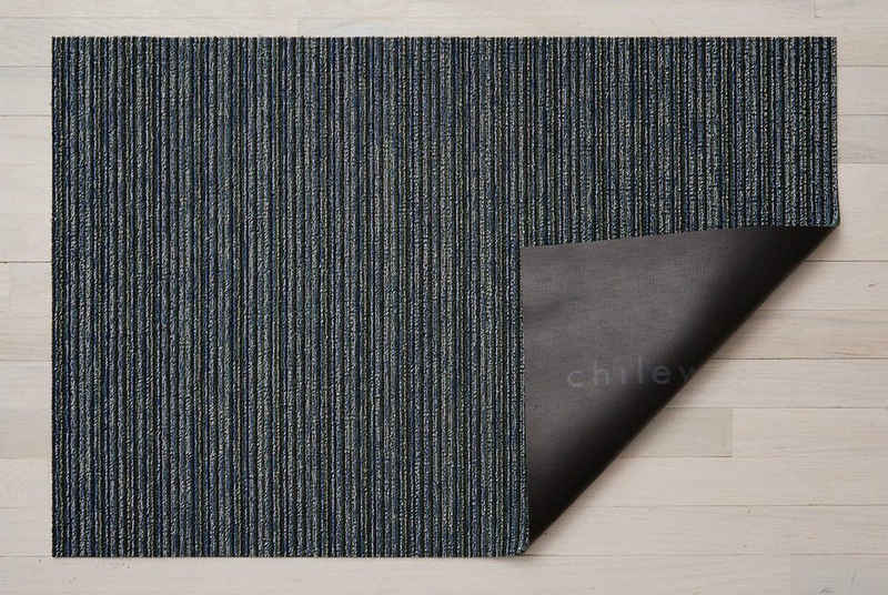 Fußmatte Skinny Stripe Forest 61 x 91 cm, Chilewich, rechteckig