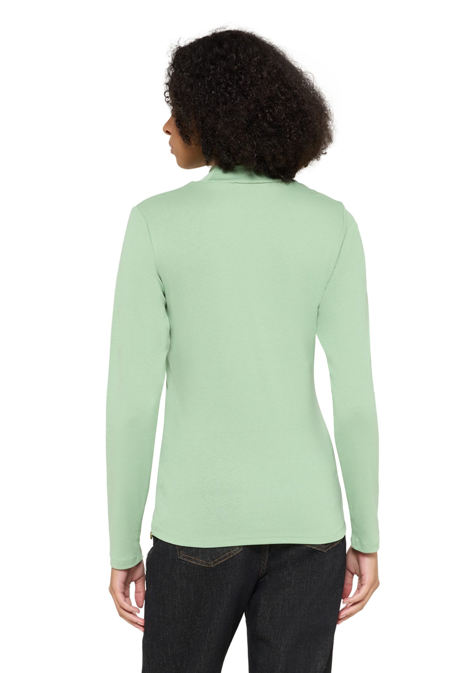 Cartoon Kurzarmshirt Damen mit Kragen (1-tlg)