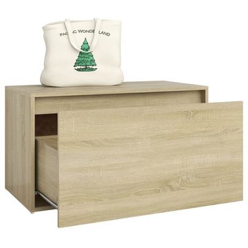 furnicato Truhenbank Flurbank 80x40x45 cm Sonoma-Eiche Holzwerkstoff