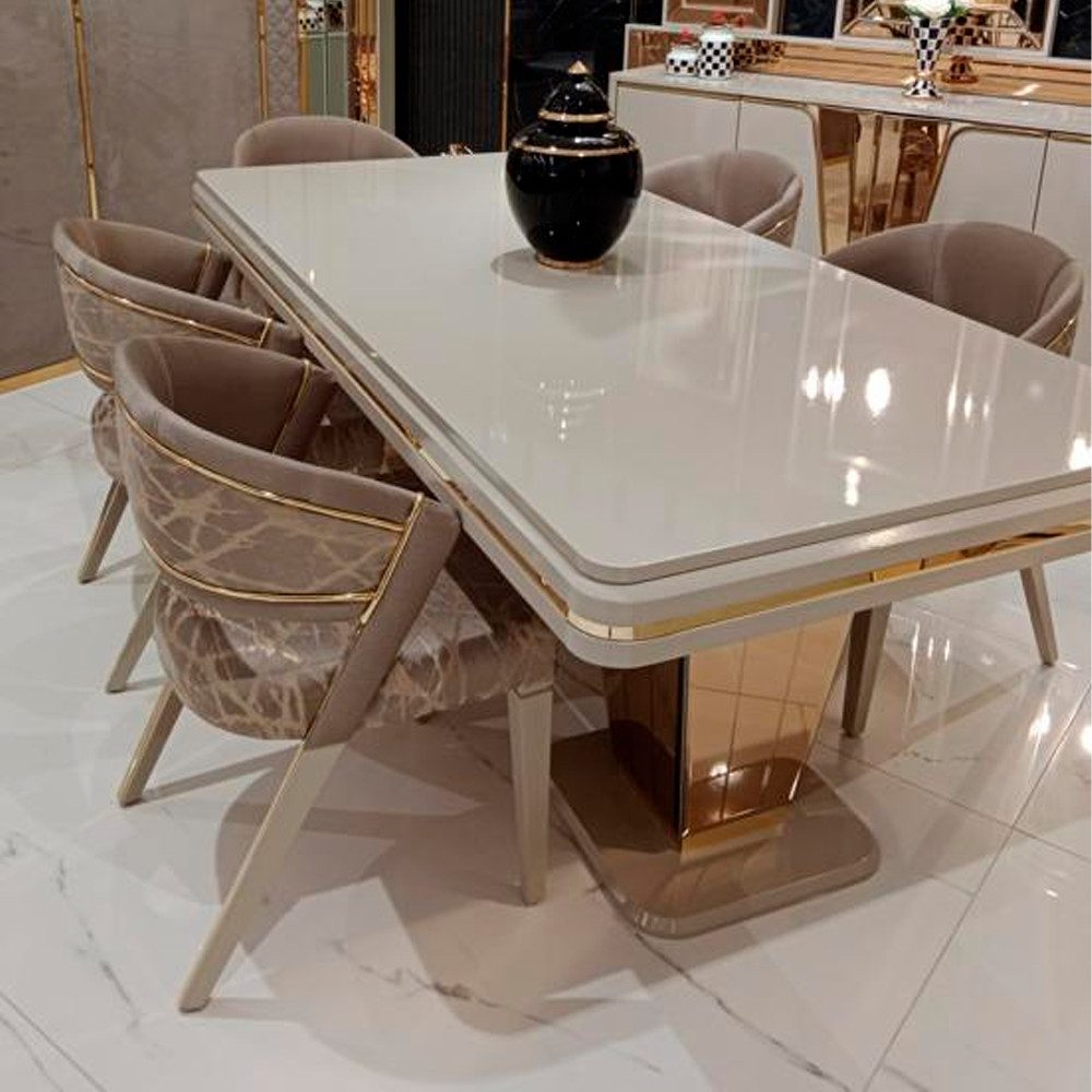 Esszimmerstuhl Luxuriöser 4x Stühle Luxuriöse Exklusives Design und Hochwertige