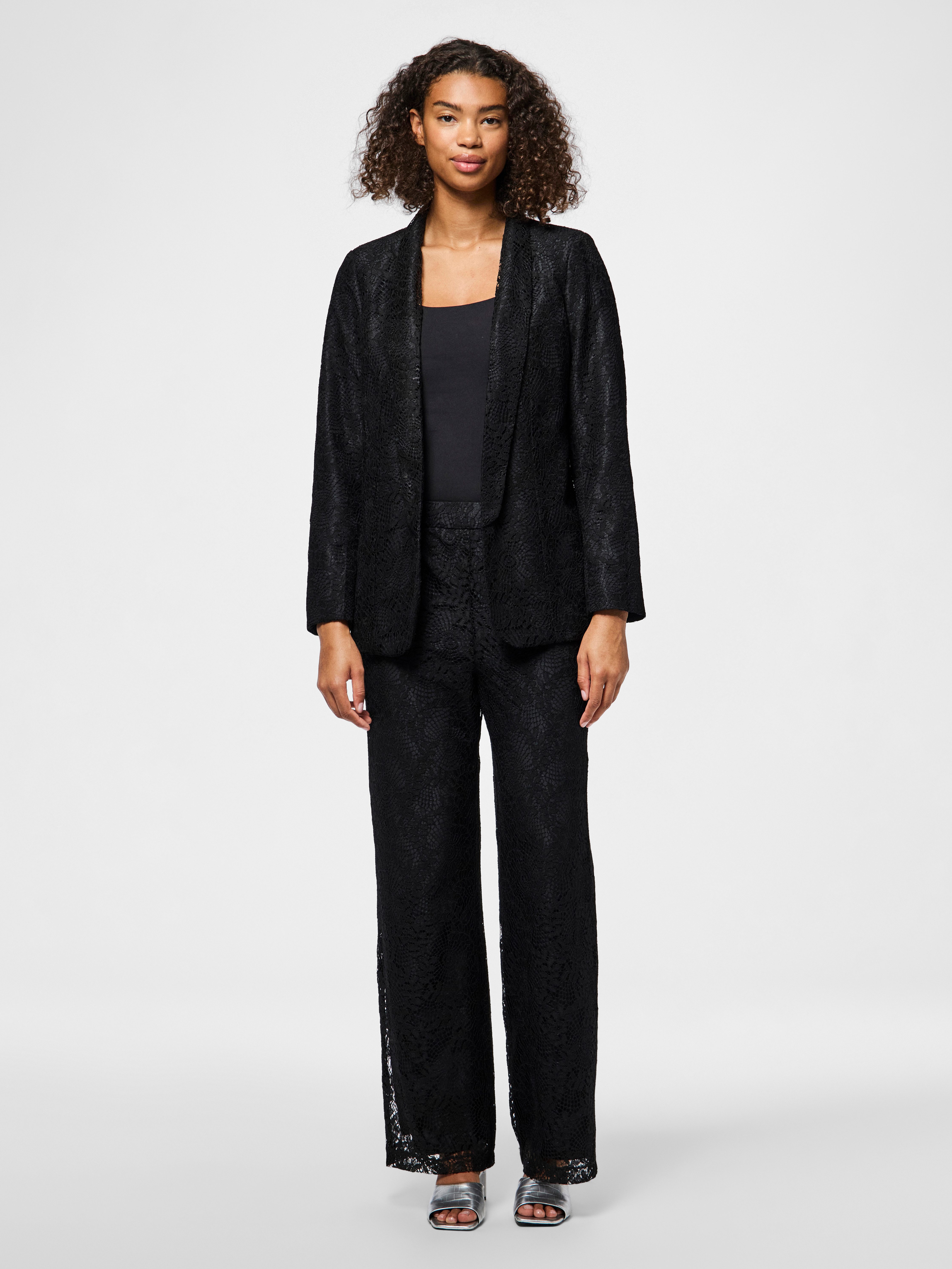 pieces Longblazer PCBOSULLA LACE BLAZER aus Spitze