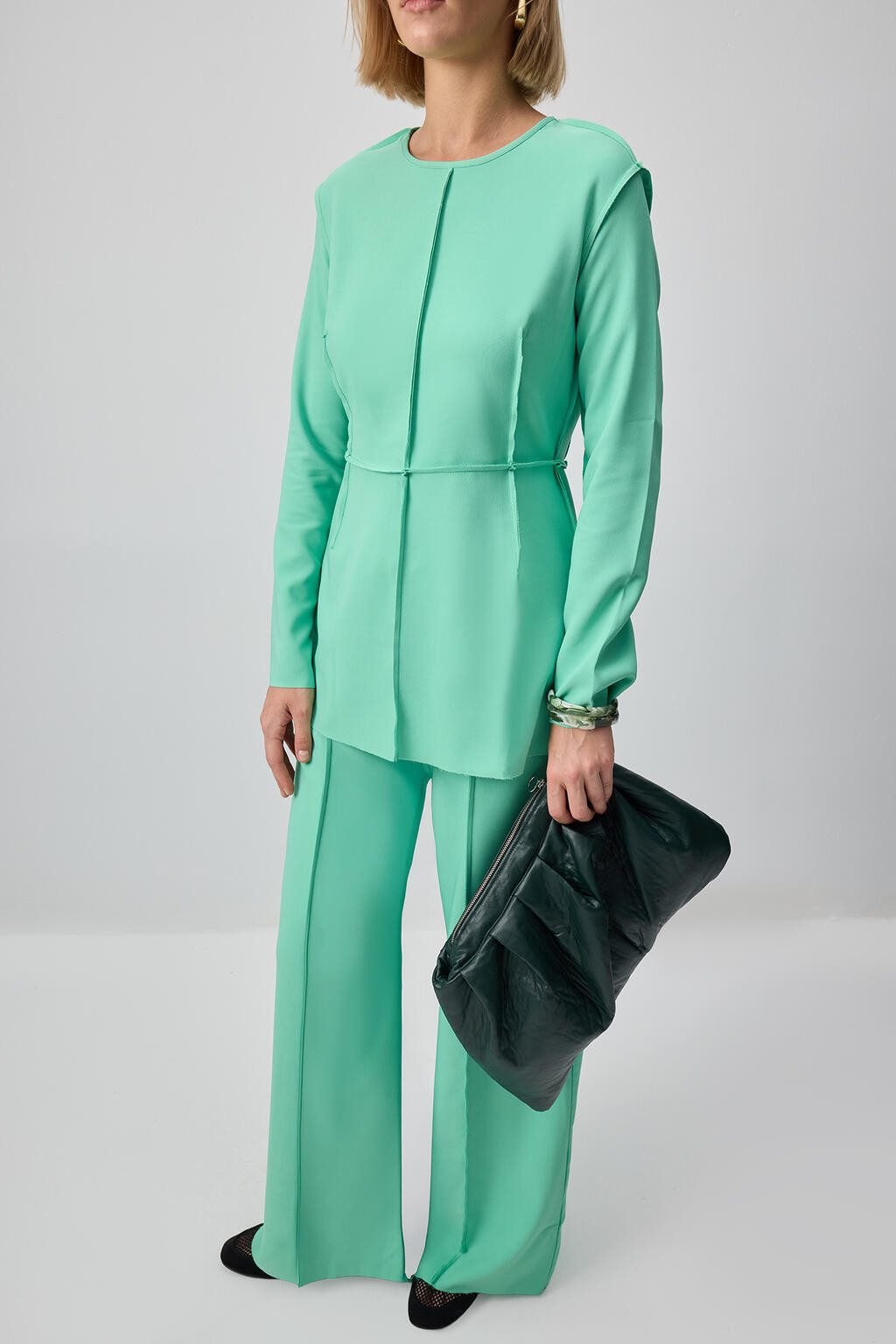 Fleeceweste TUNIKA-HOSE-SET MIT BIESEN