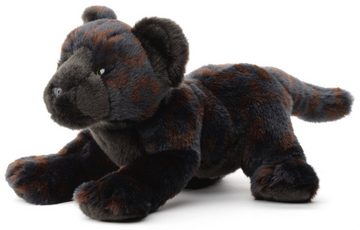 Uni-Toys Kuscheltier Schwarzer Panther, sitzend - 31 cm (Länge) - Plüschtier, zu 100 % recyceltes Füllmaterial