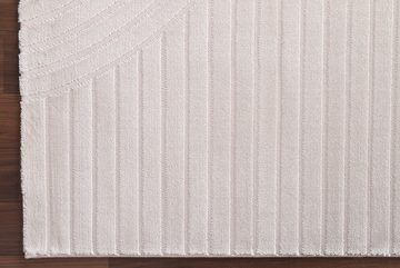 Designteppich Designer Teppich Carpetilla Scandi Design Cream_Cream, Carpetilla, Rechtecckig, Höhe: 13 mm, Wohnzimmer, Kinderzimmer, Esszimmer, Kurzflor